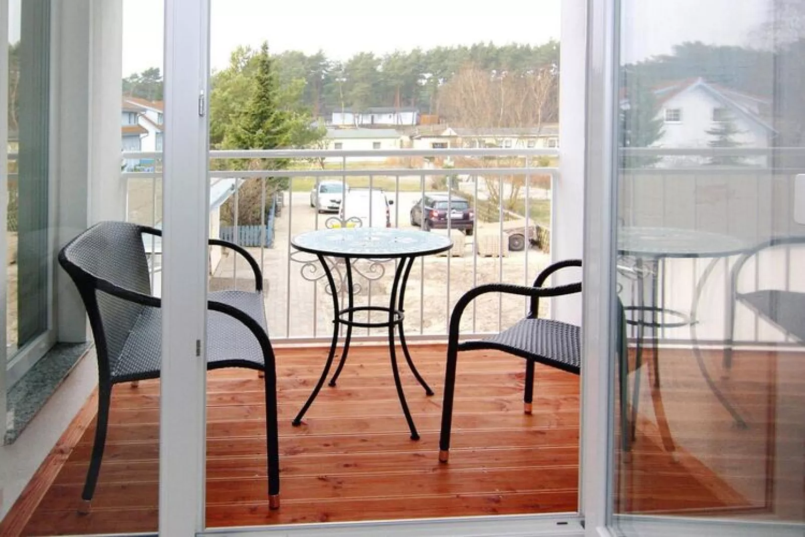 2-Raum-App für 2 Personen im Haus Strandloper-Terrasbalkon