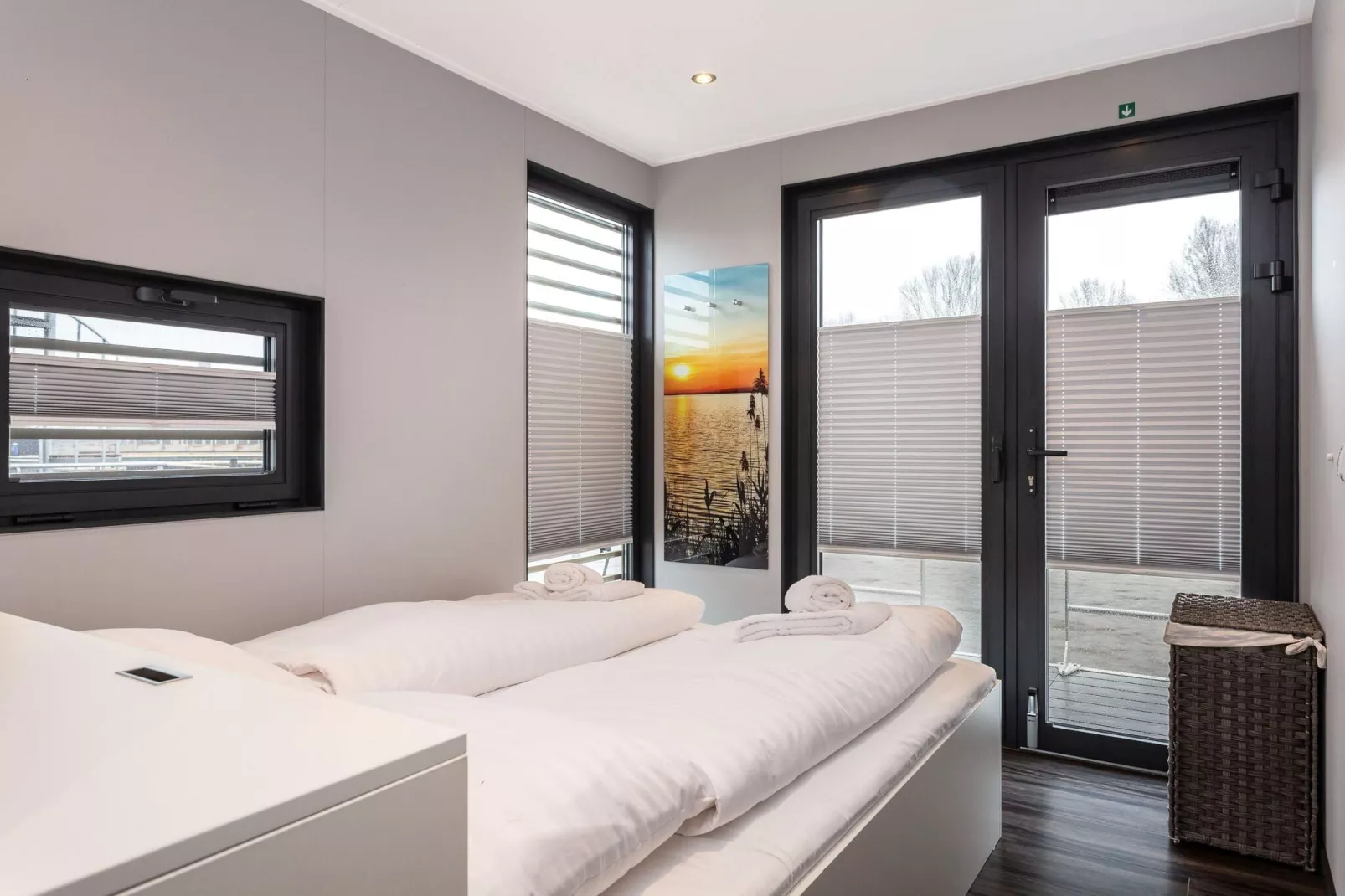 Houseboat Elysium met dakterras-Slaapkamer