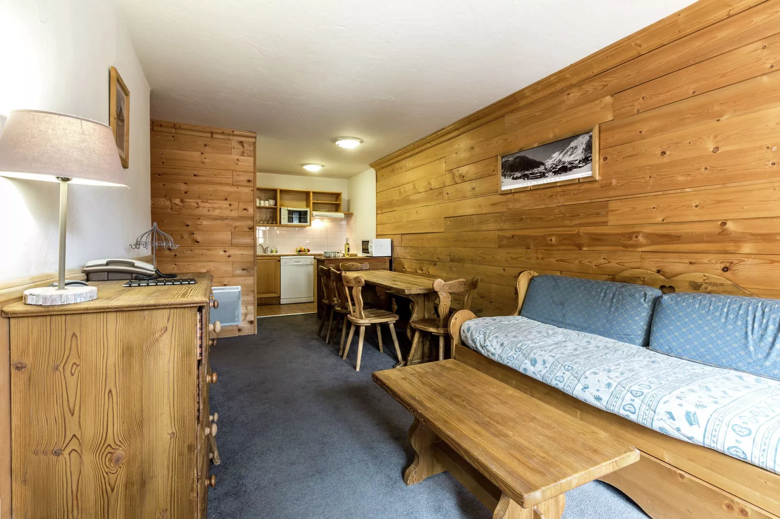 Résidence Alpina Lodge 8-Woonkamer
