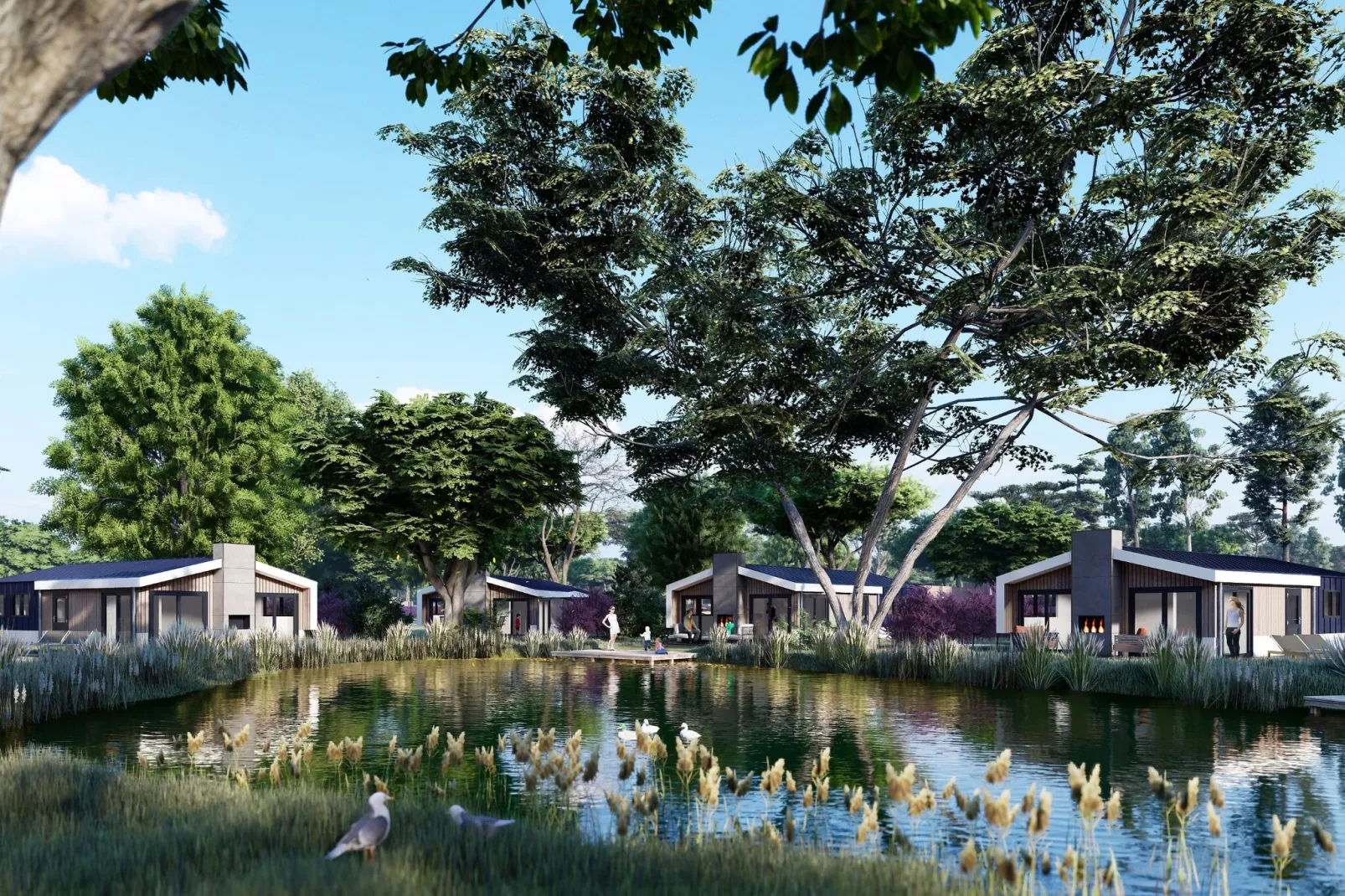 Resort Kaatsheuvel 4-Gebieden zomer 1km