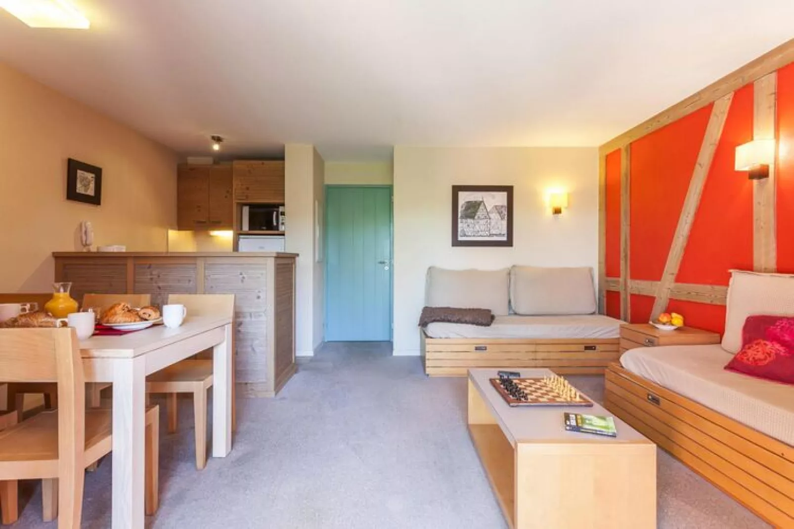 Residence Le Clos d'Eguisheim Eguisheim  27 Standard - Apt 6 p - 1 bedroom - 1 sleeping alcove-Woonkamer