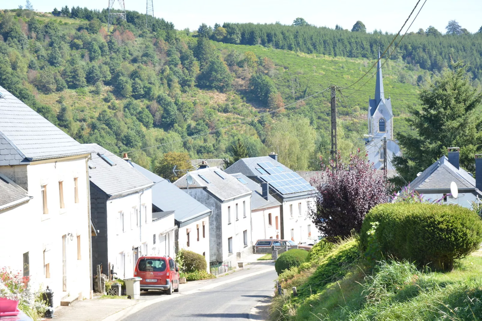 Aux Hirondelles-Gebieden zomer 1km