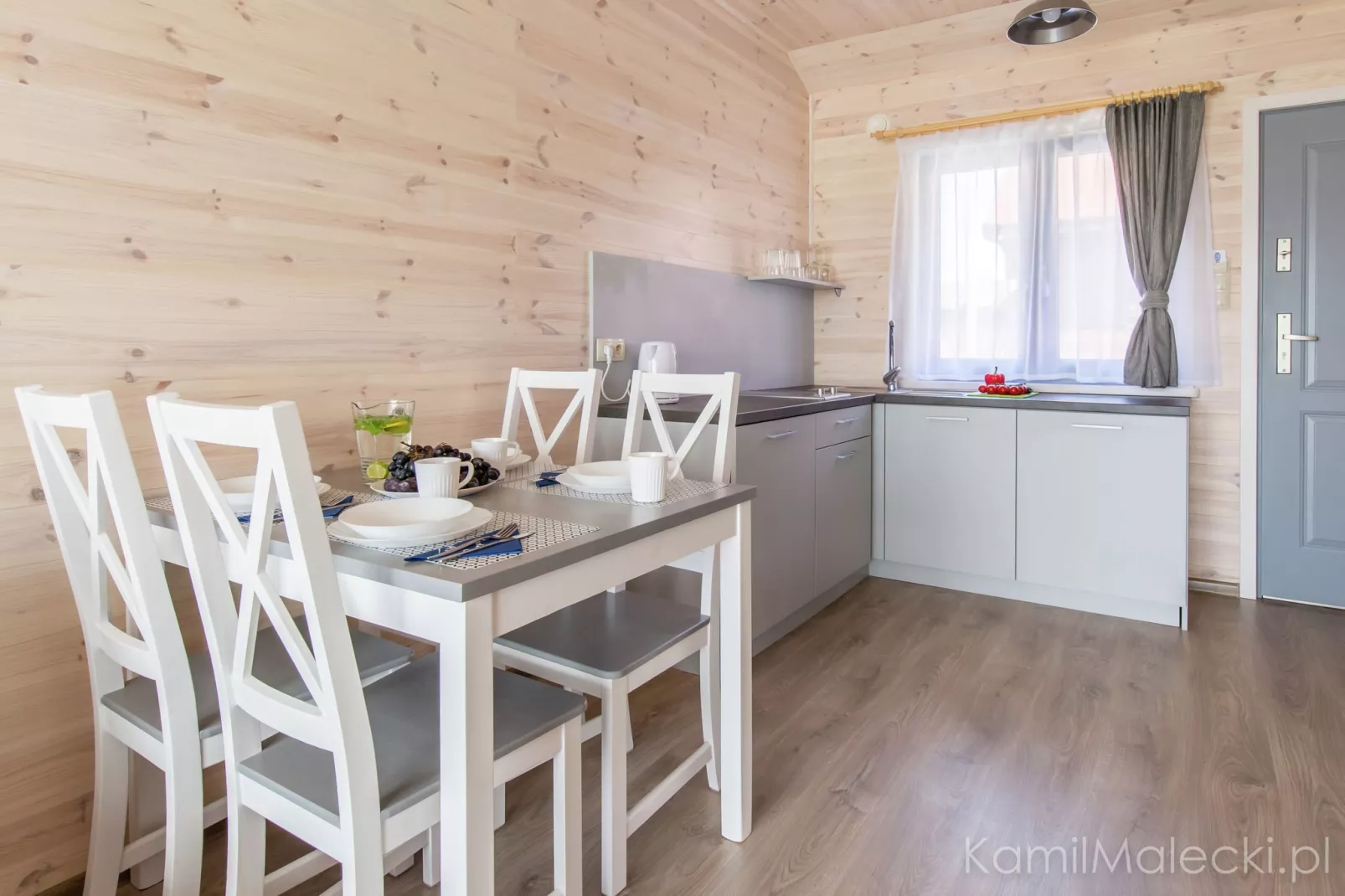 Apartament w domku drewnianym Amelia-Keuken