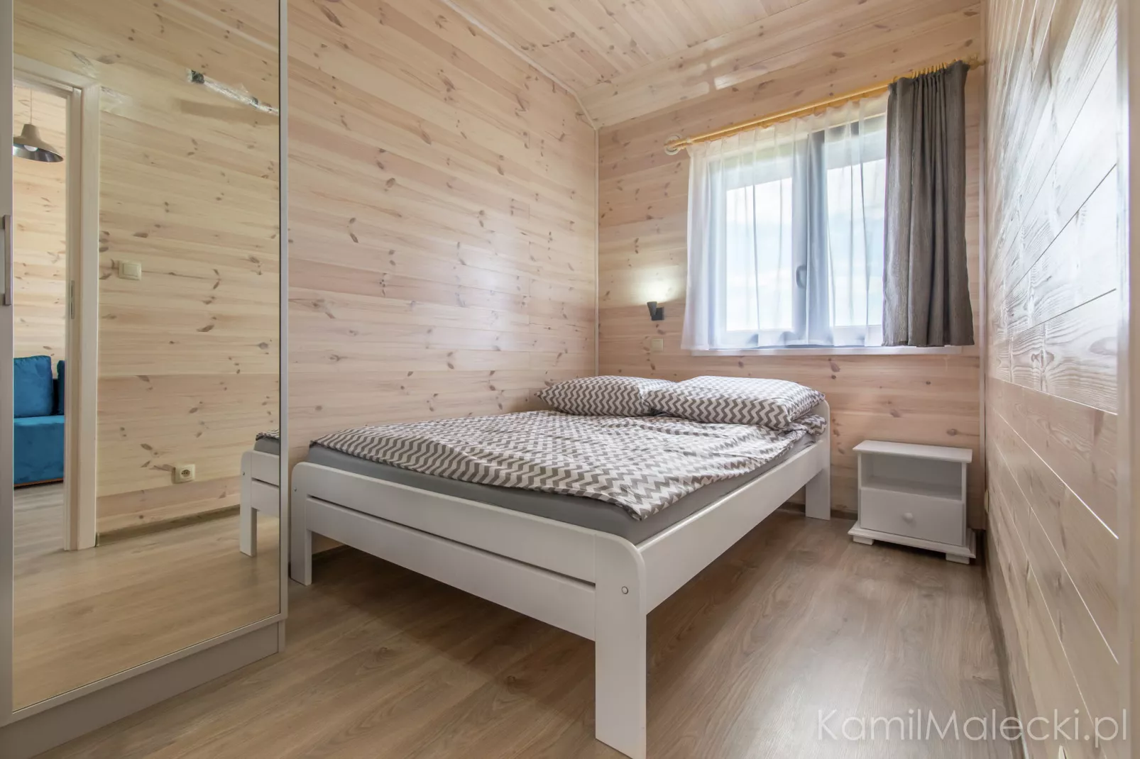 Apartament w domku drewnianym Amelia-Slaapkamer