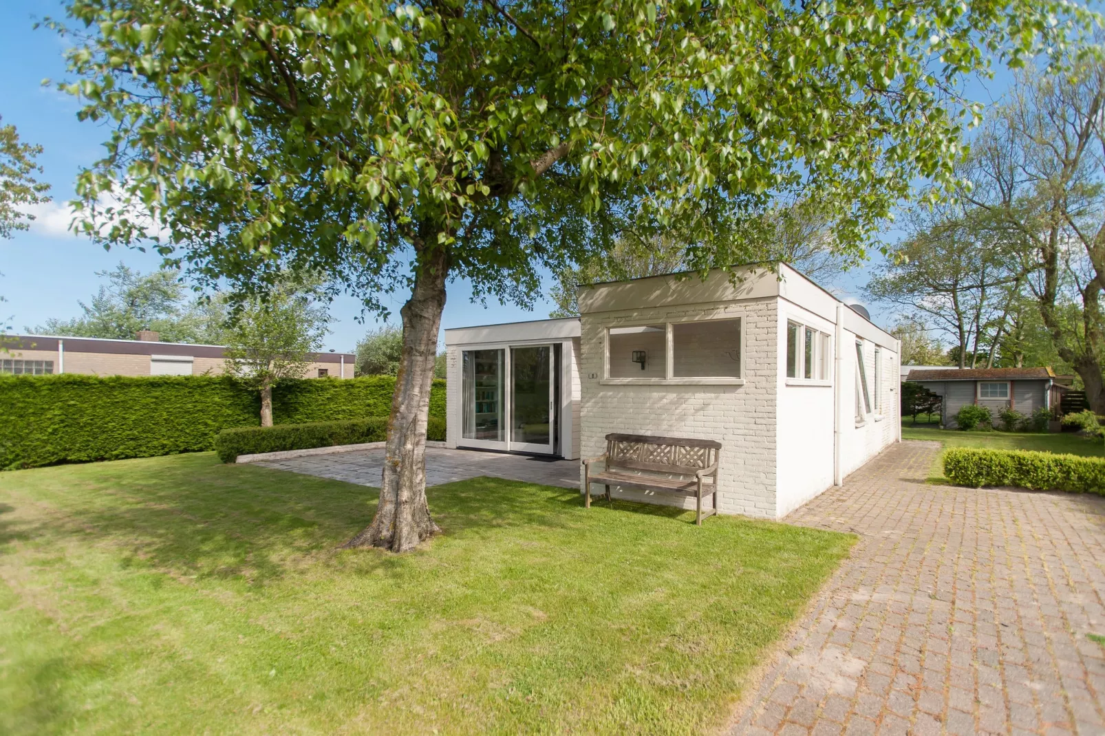 Strandhuis-Buitenkant zomer