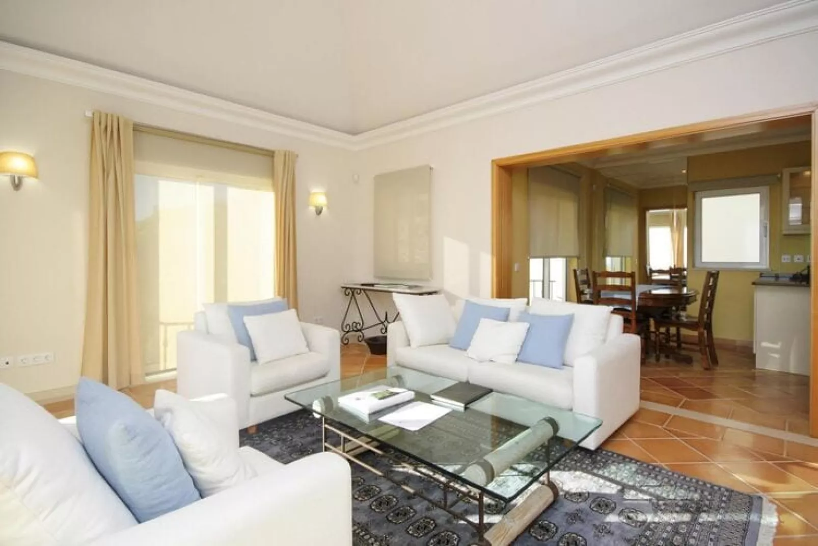 Appartementen Palheiro Village, Funchal, 3 room apt. with sea view-Woonkamer