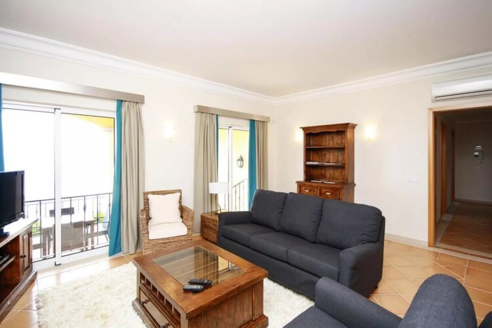 Appartementen Palheiro Village, Funchal, 4 room apt. with sea view-Woonkamer