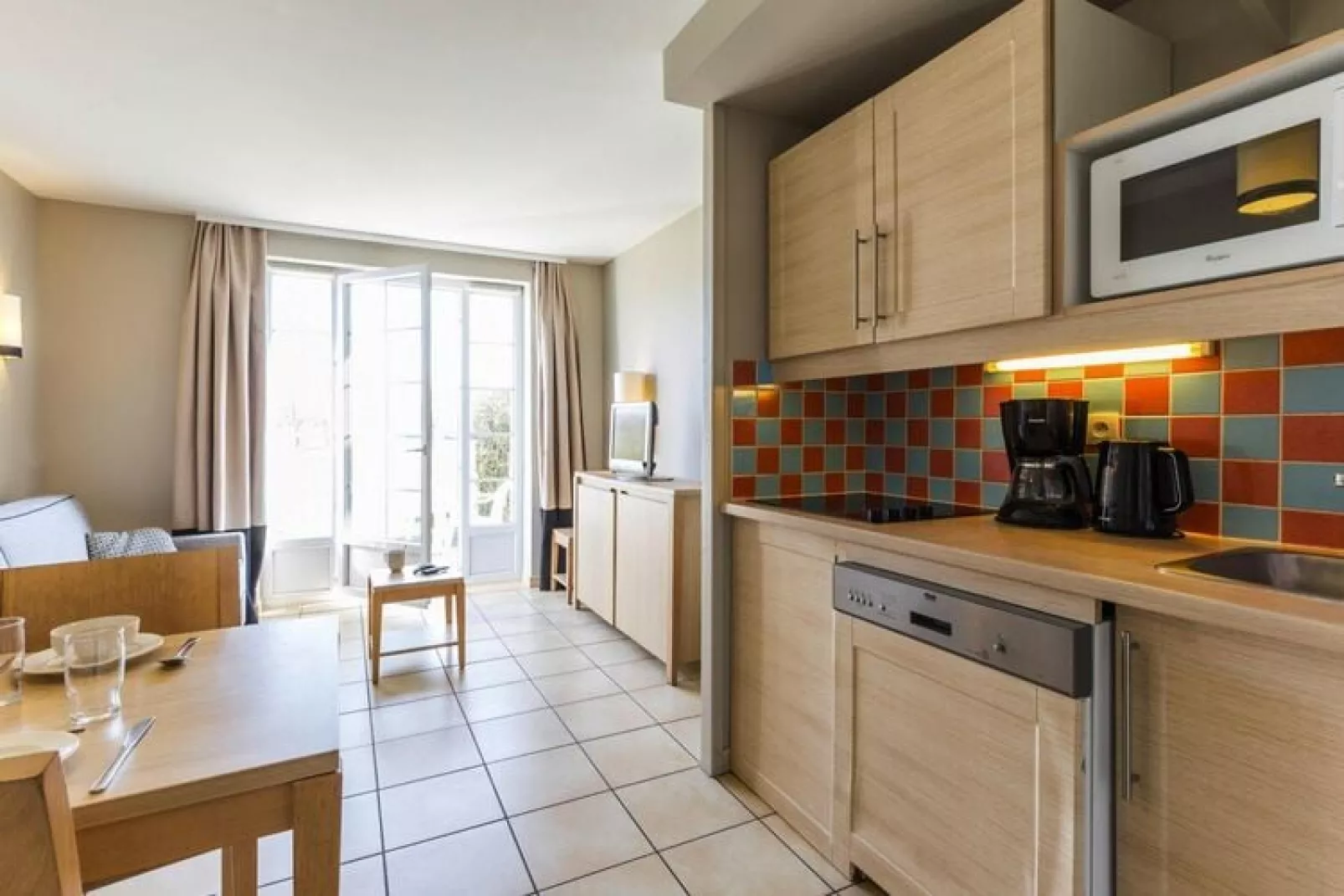 Residence Le Green Beach Port-en-Bessin-Huppain - M5 Standard House 5 p - 1 bedroom-Keuken