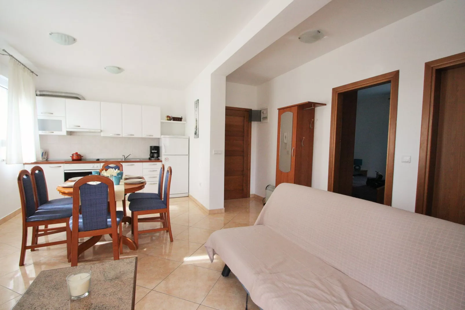 Two-Bedroom Apartment Bilic with Balcony in Porec Area-Woonkamer