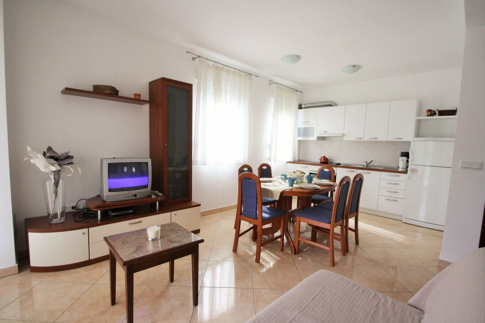 Two-Bedroom Apartment Bilic with Balcony in Porec Area-Woonkamer