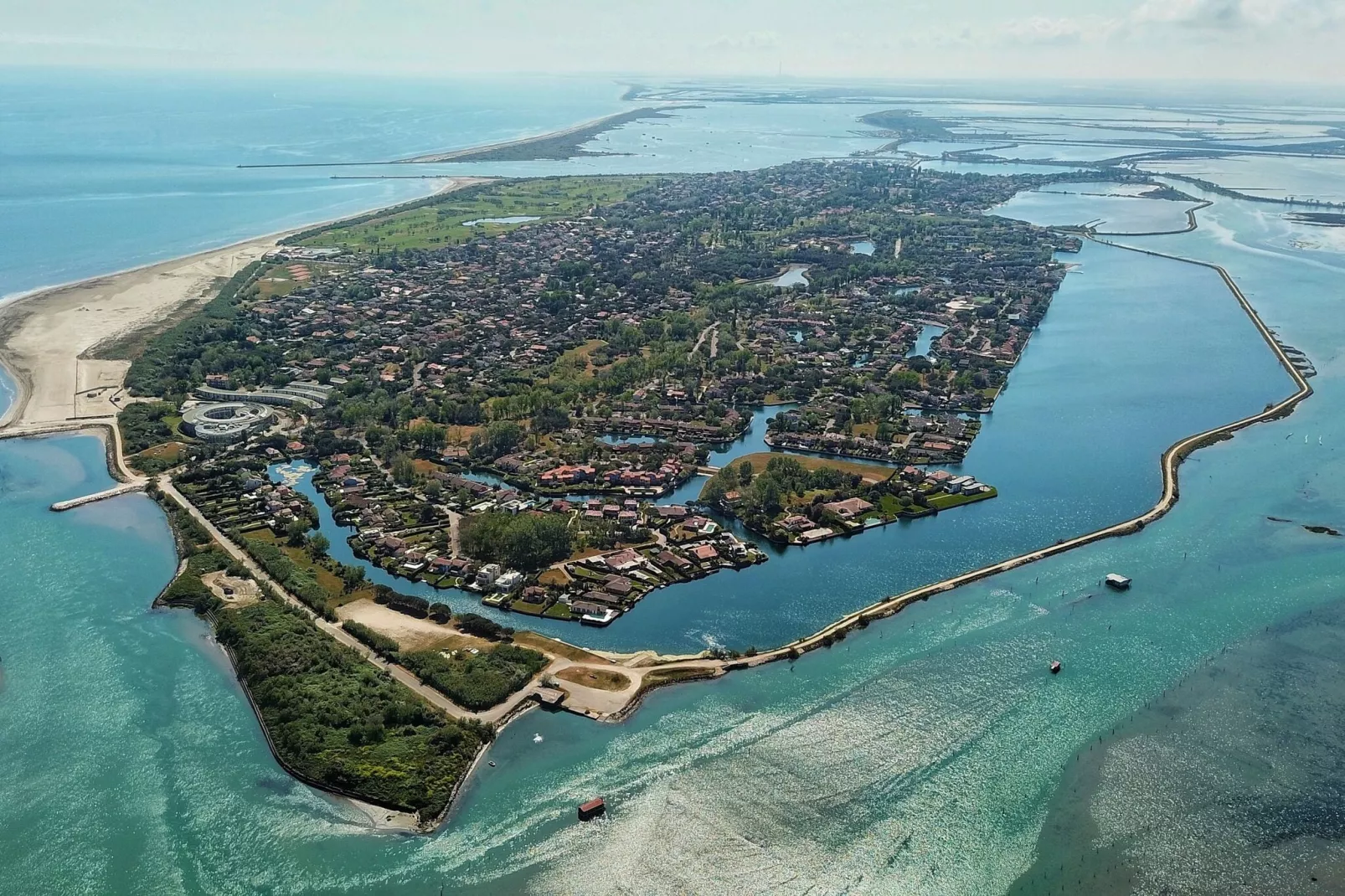 Village Albarella V4-Gebieden zomer 1km