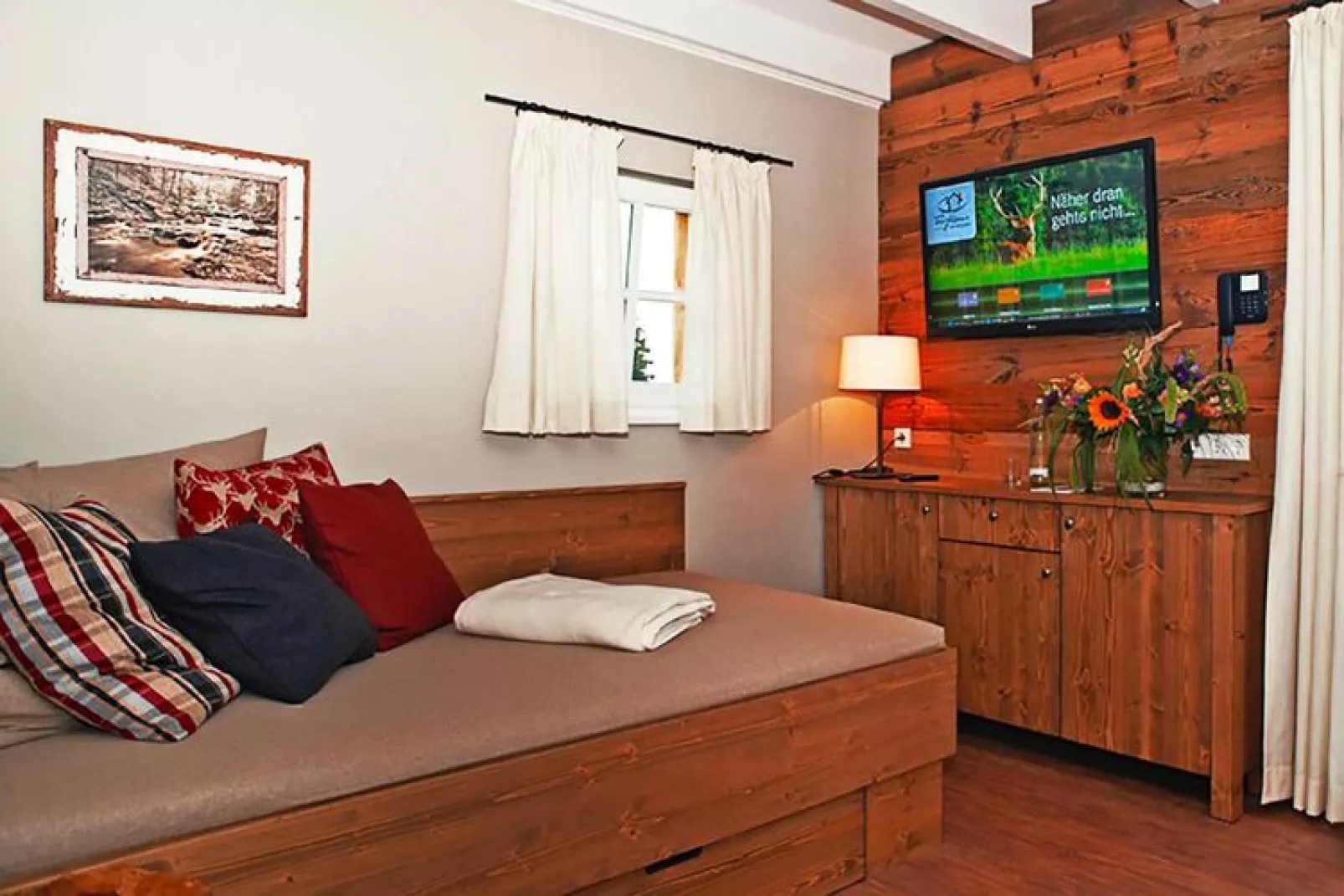 Ferienhaus Typ Premium Lodge Plus 4 Personen-Woonkamer