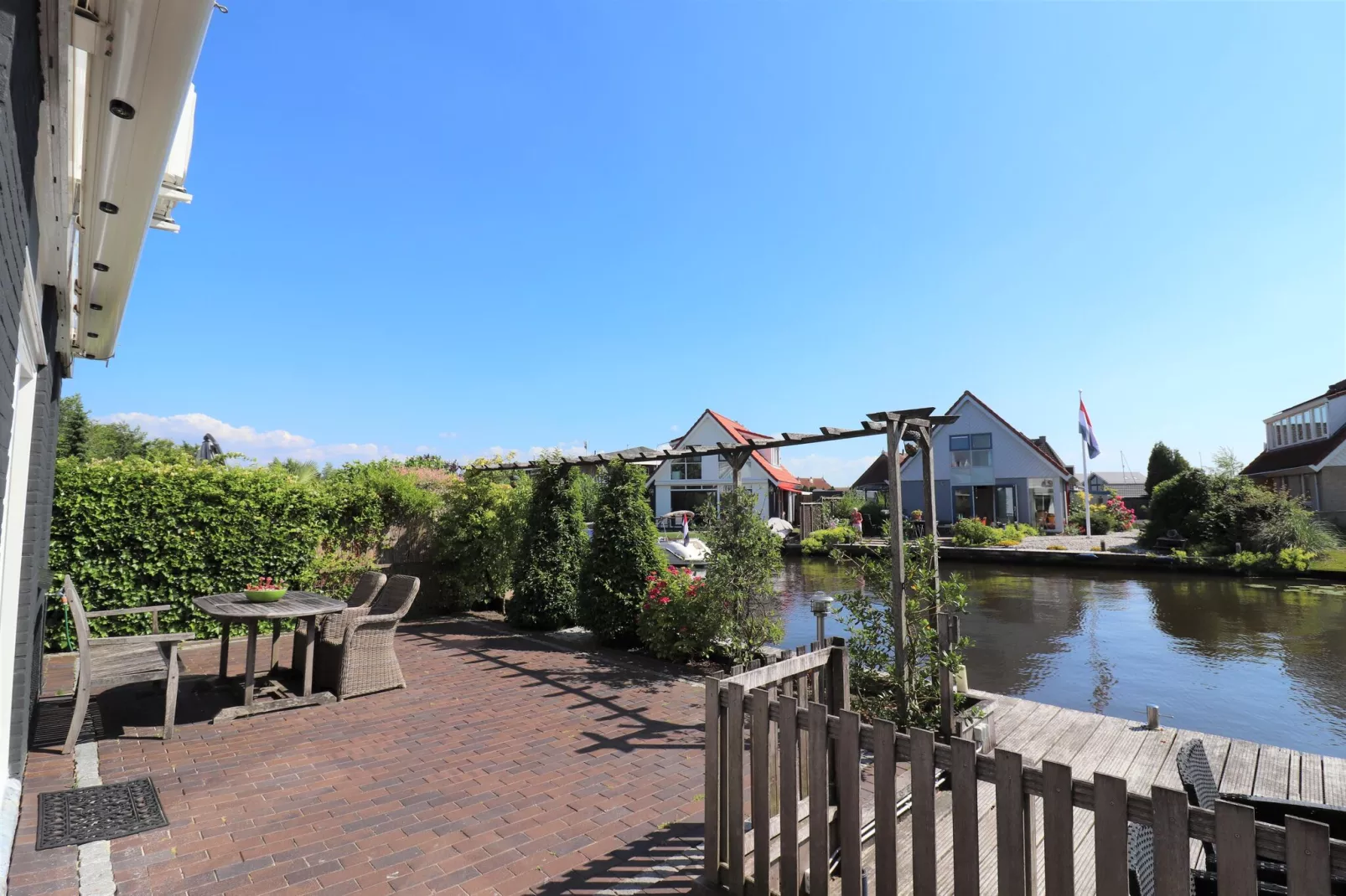 Vakantiehuis aan het water-Terrasbalkon