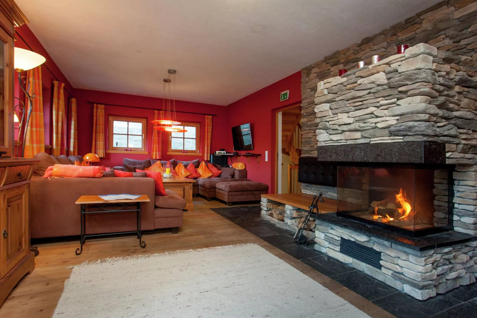 Luxus-Chalet Alpinum-Woonkamer