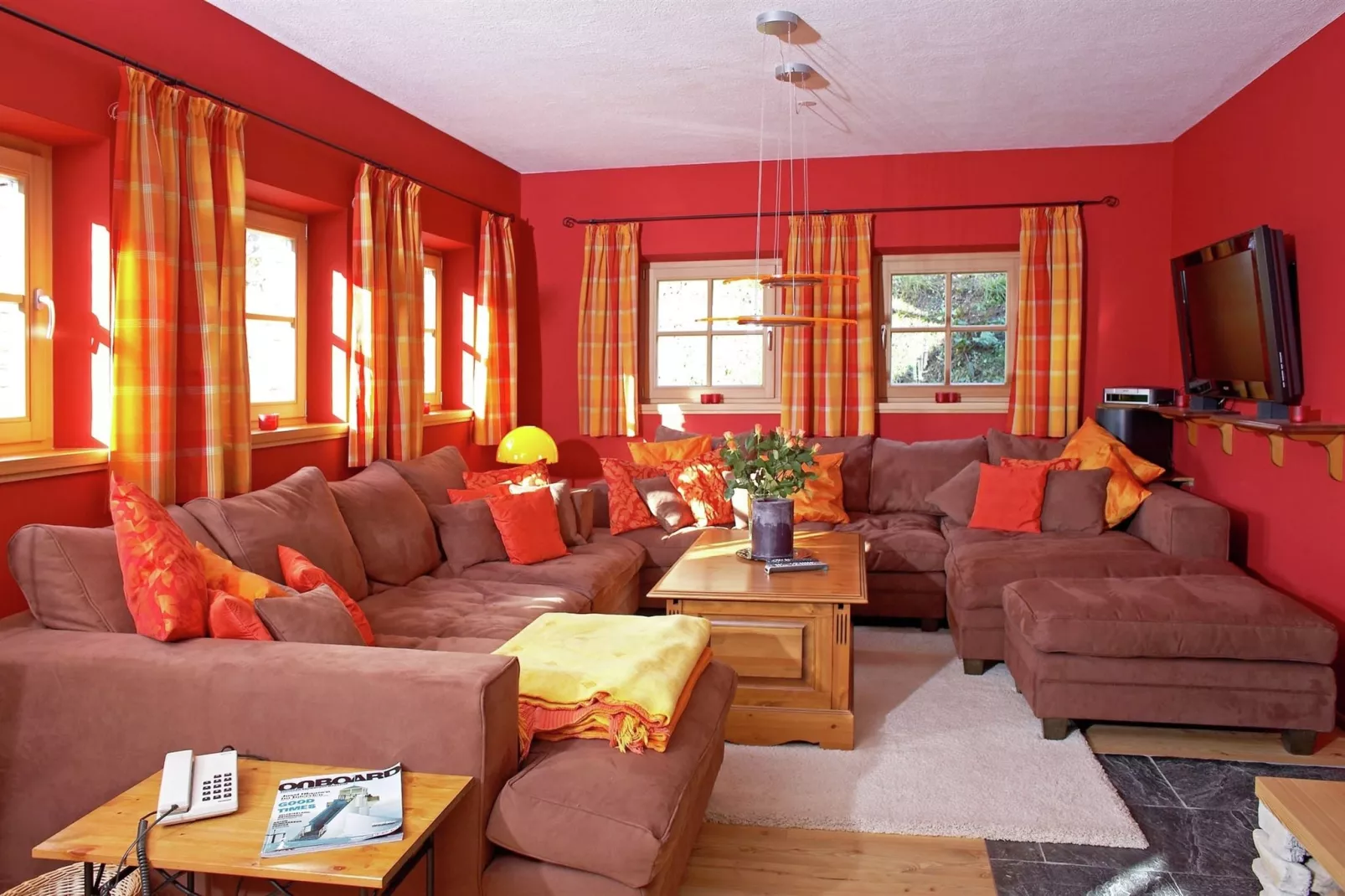 Luxus-Chalet Alpinum-Woonkamer