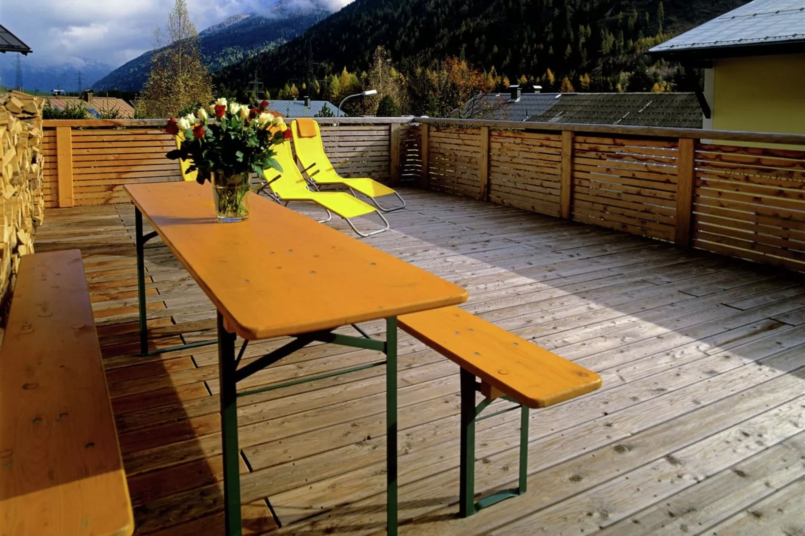 Luxus-Chalet Alpinum-Terrasbalkon