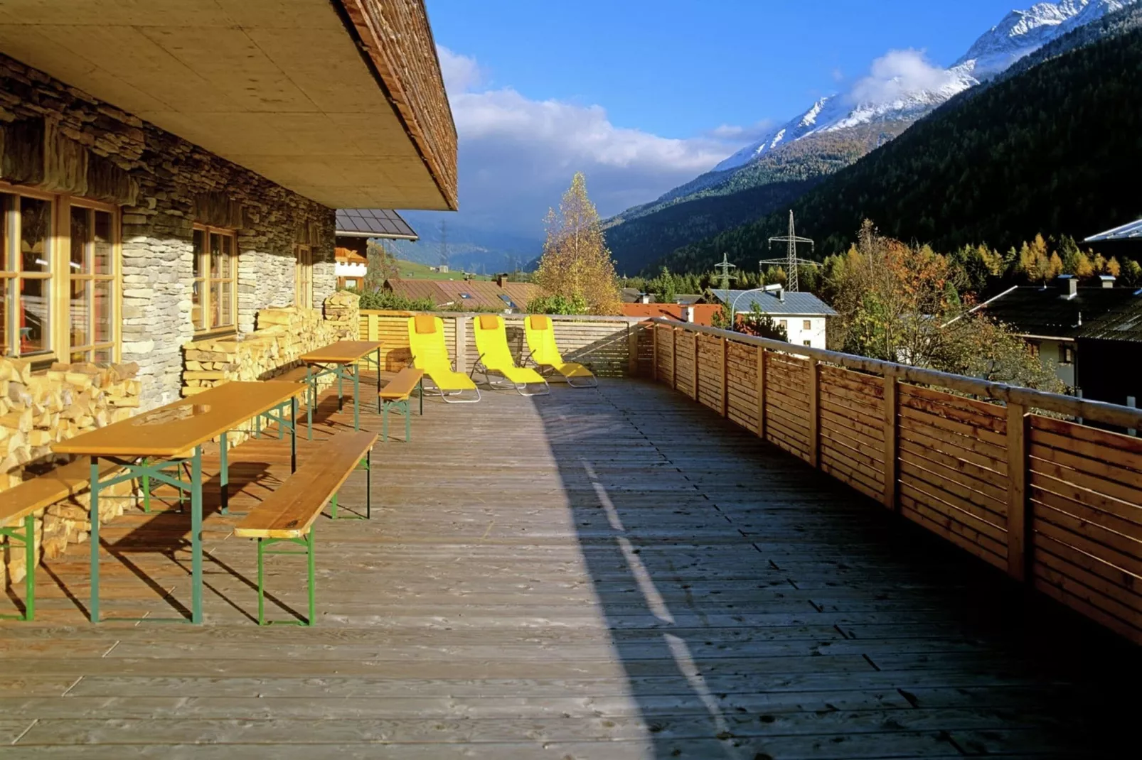 Luxus-Chalet Alpinum-Terrasbalkon