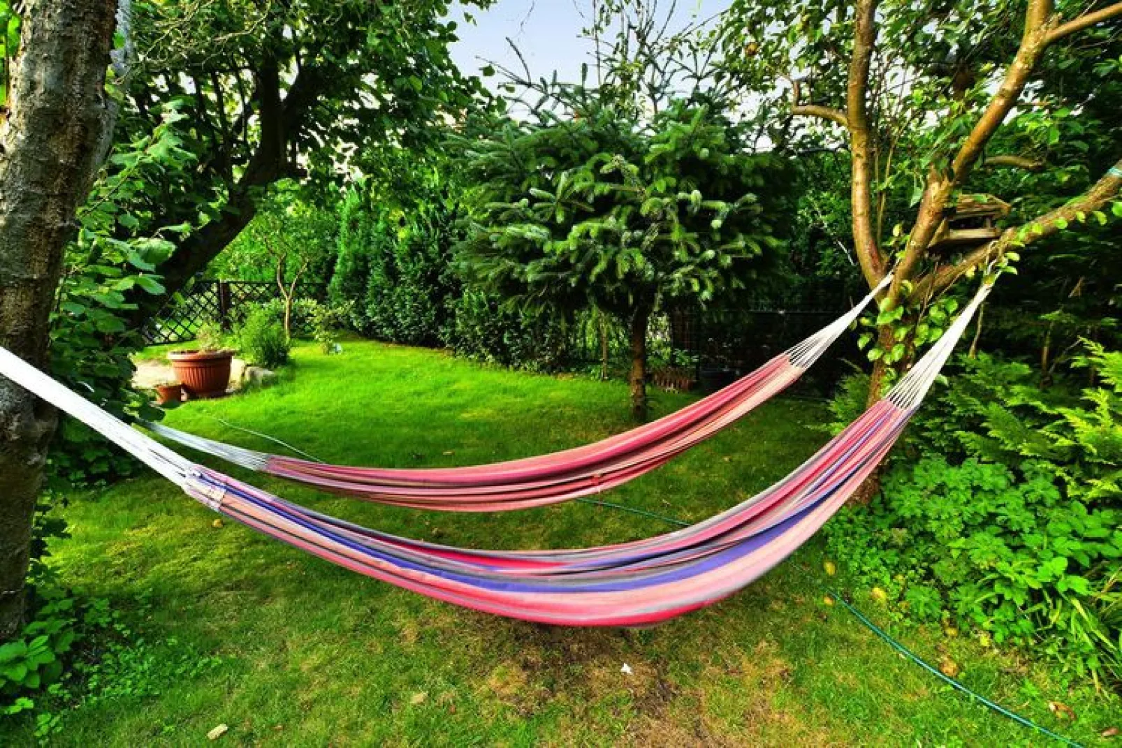 Piętrowe domki wakacyjne Kołobrzeg-Tuinen zomer