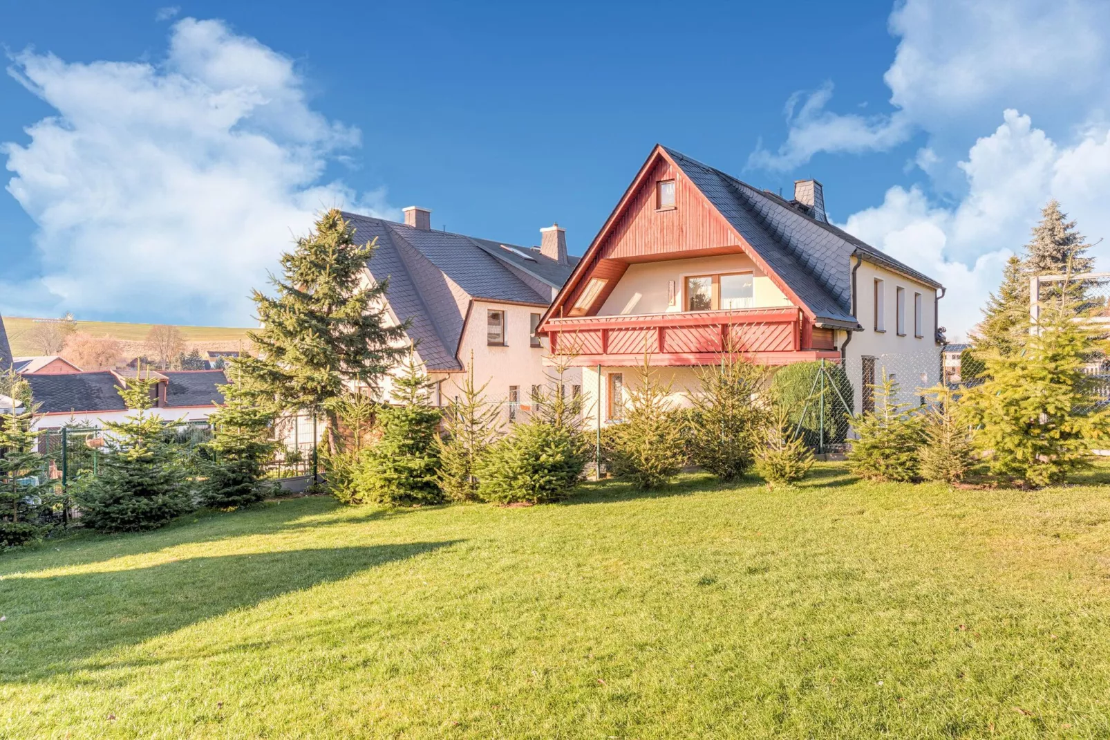 Ferienhaus Crottendorf-Buitenkant zomer