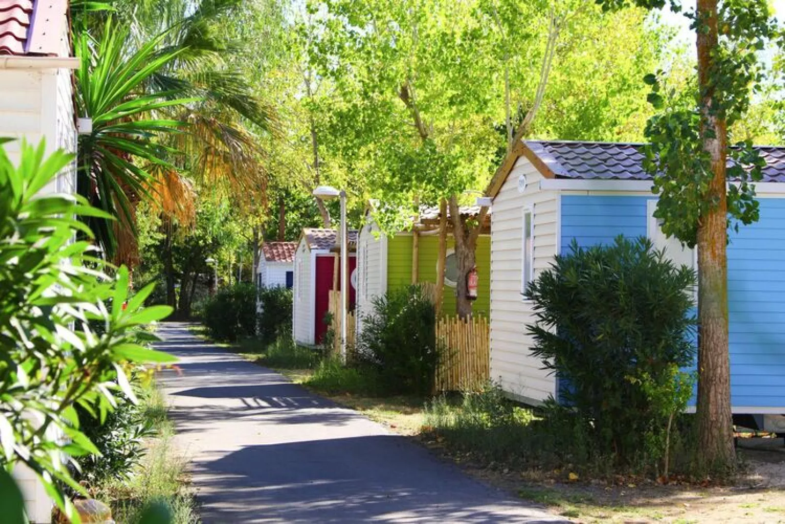 Camping L'Air Marin Vias-Plage / Mobilhome TAMPICO-Uitzicht zomer