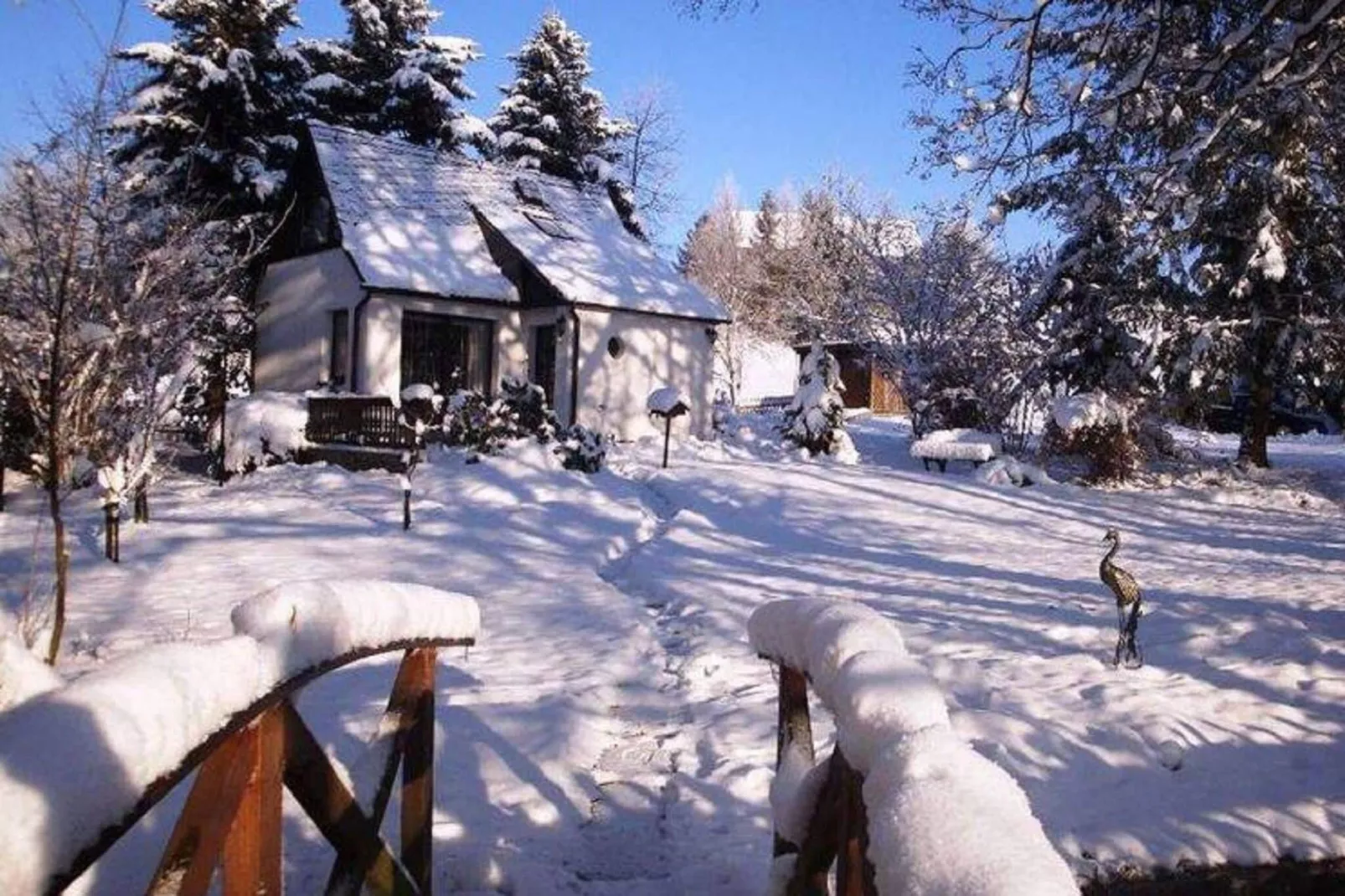 Ferienhaus im Erzgebirge-Exterieur winter