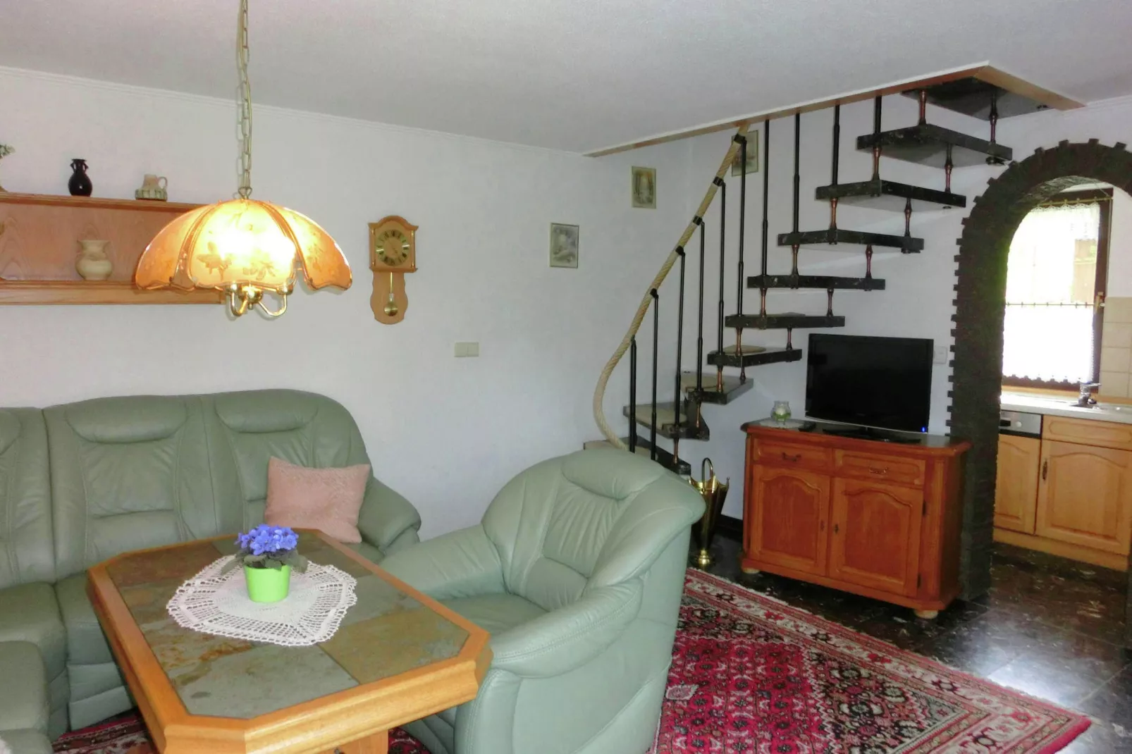 Ferienhaus im Erzgebirge-Woonkamer