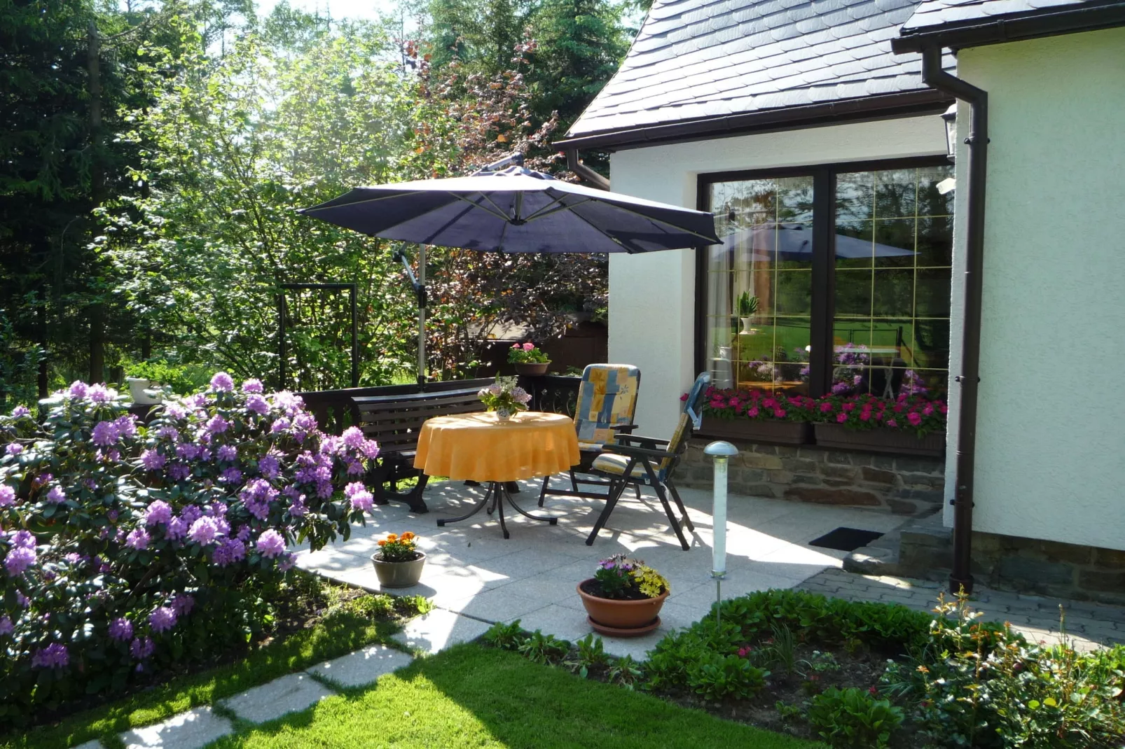 Ferienhaus im Erzgebirge-Uitzicht zomer