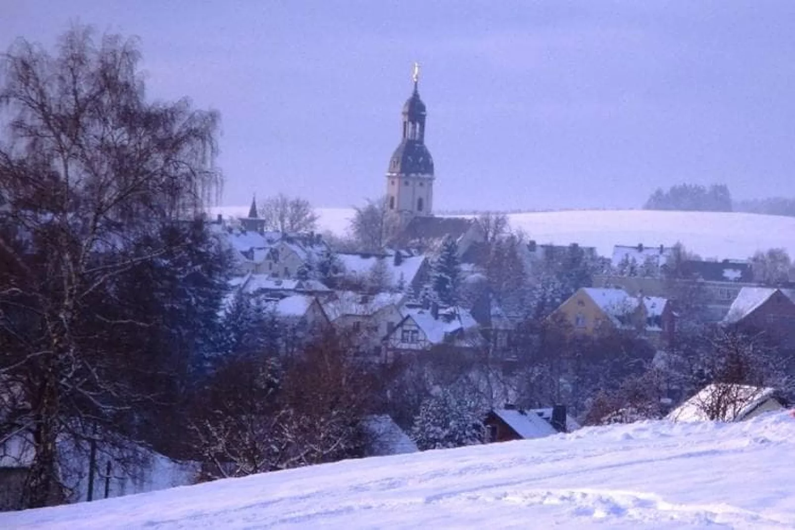 Ferienhaus im Erzgebirge-Gebied winter 5km