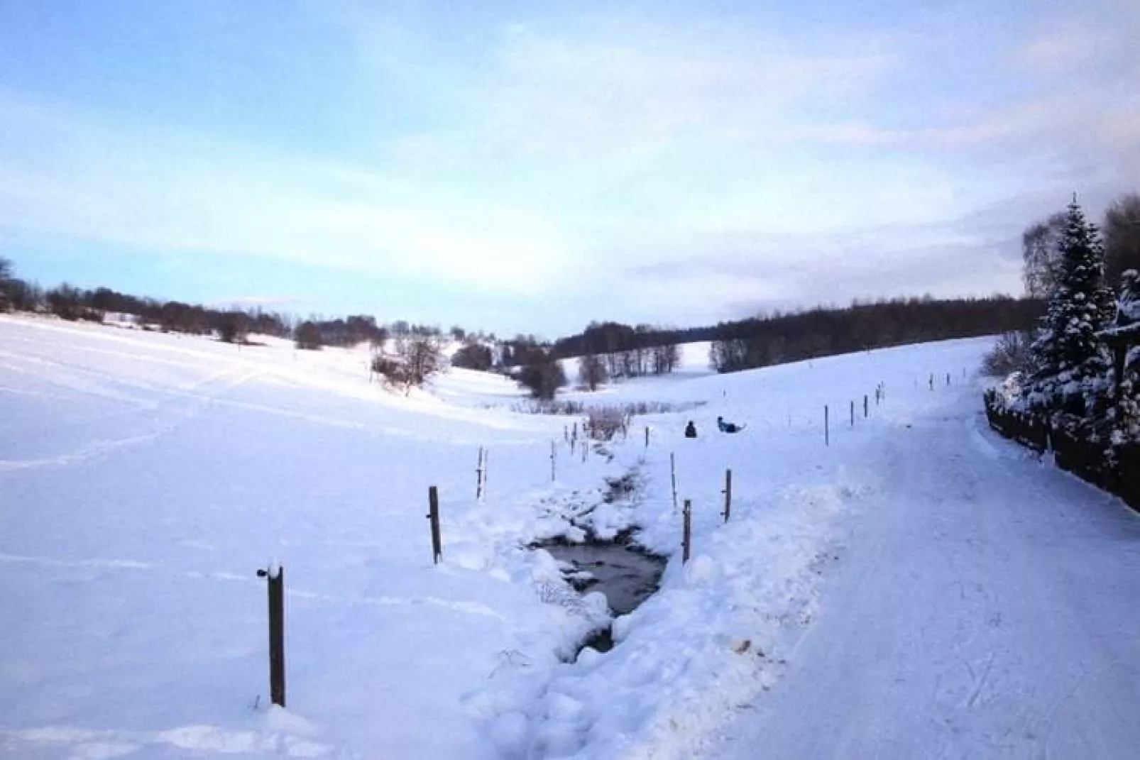 Ferienhaus im Erzgebirge-Gebied winter 20km