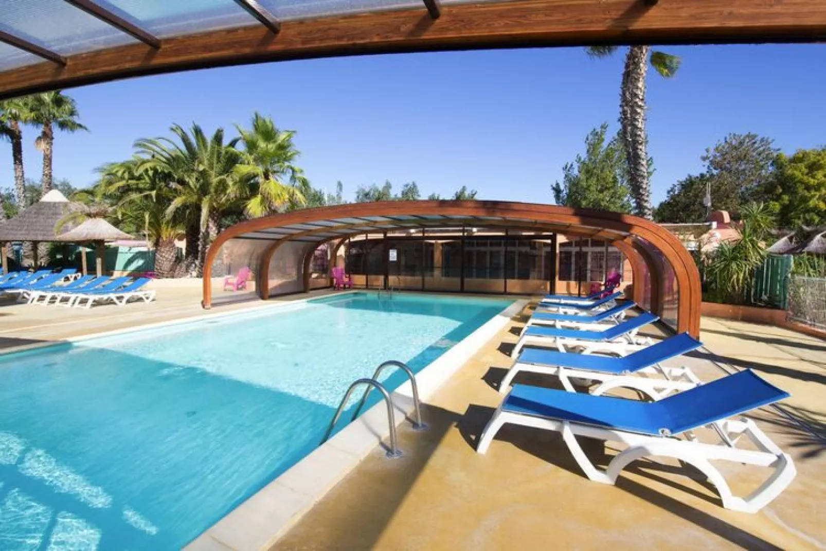 Camping L'Air Marin Vias-Plage  Mobilhome Acapulco 2CH-Zwembad