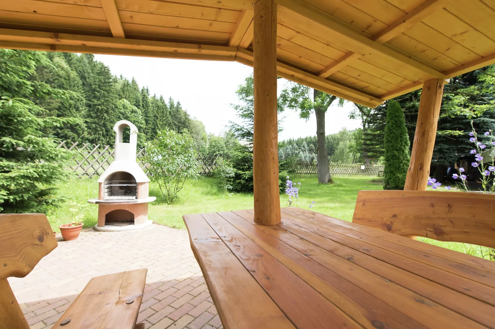 Ferienwohnung an der Talsperre Rauschenbach-Terrasbalkon