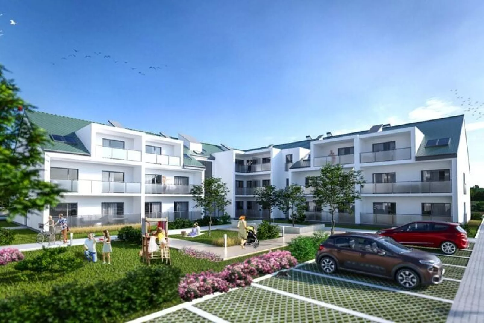 Apartamenty przy Nadmorskiej 106 38m2 Grzybowo-Buitenkant zomer