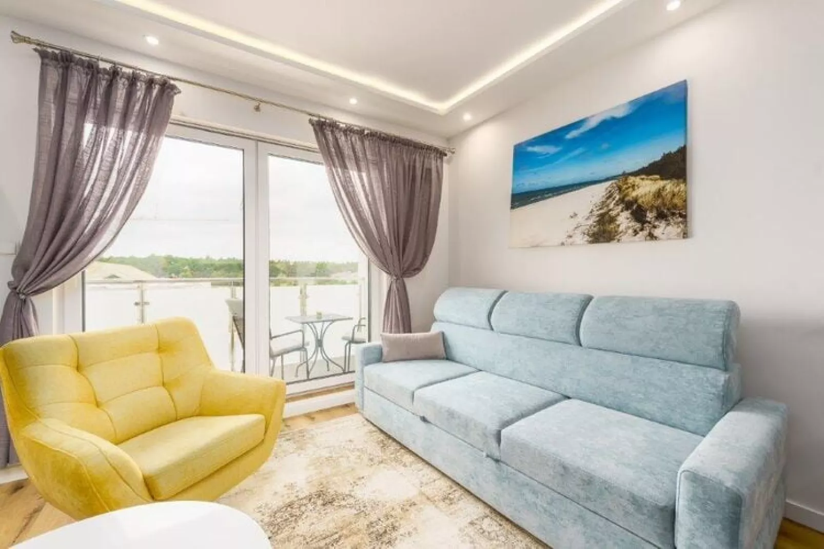 Apartamenty przy Nadmorskiej 106 42m2 Grzybowo-Woonkamer