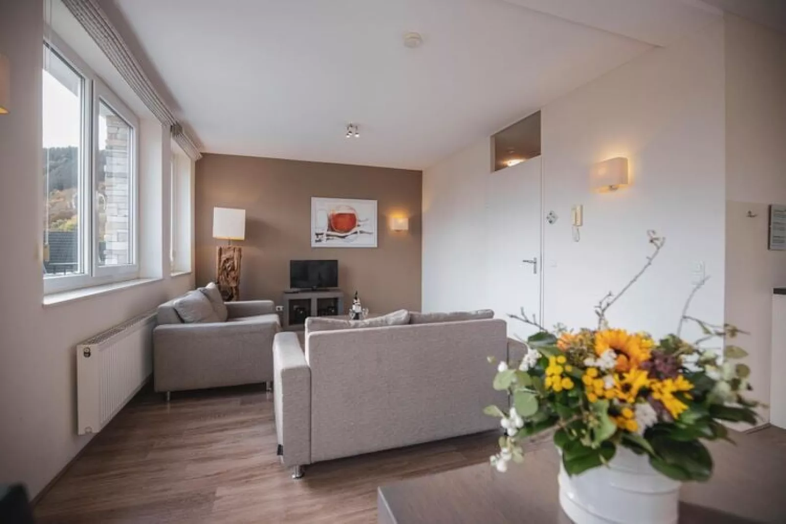 Appartement Fleesensee Luxe, Eifeler Tor-Woonkamer