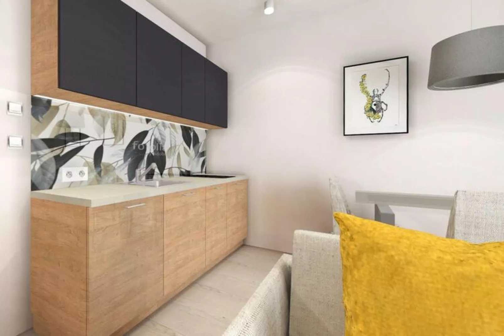 Apartamenty przy Nadmorskiej 106 42m2 Grzybowo-Keuken