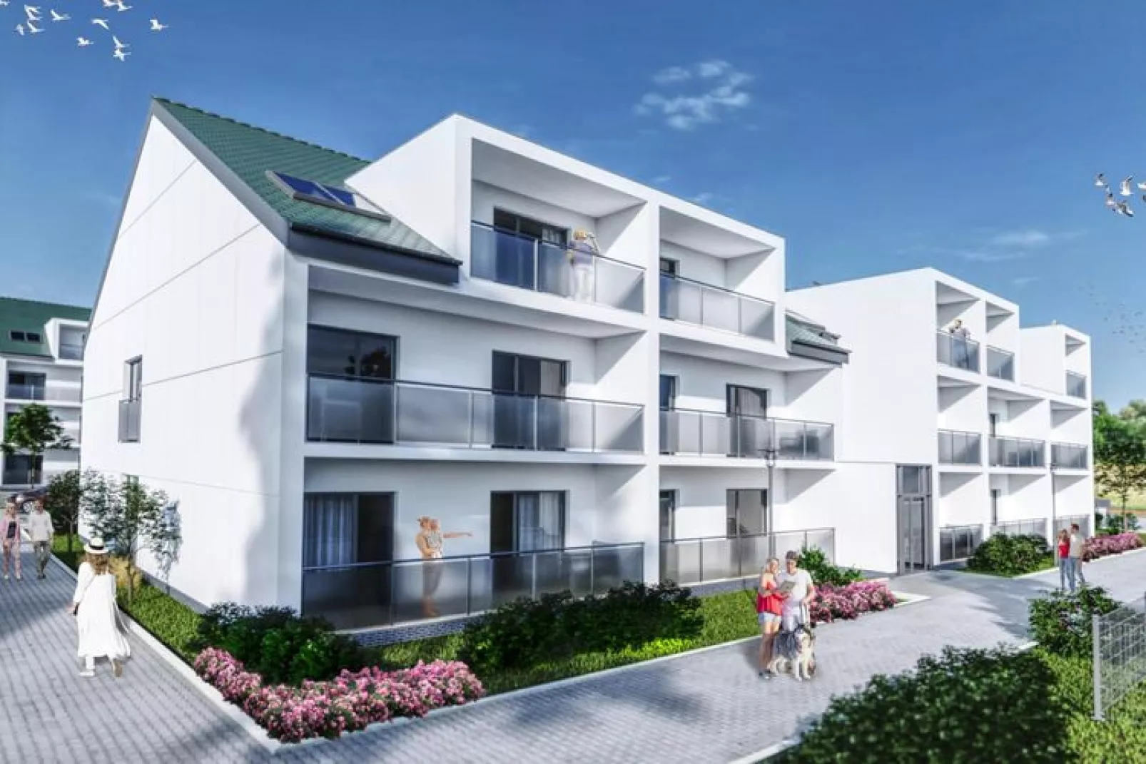 Apartamenty przy Nadmorskiej 106 42m2 Grzybowo-Buitenkant zomer