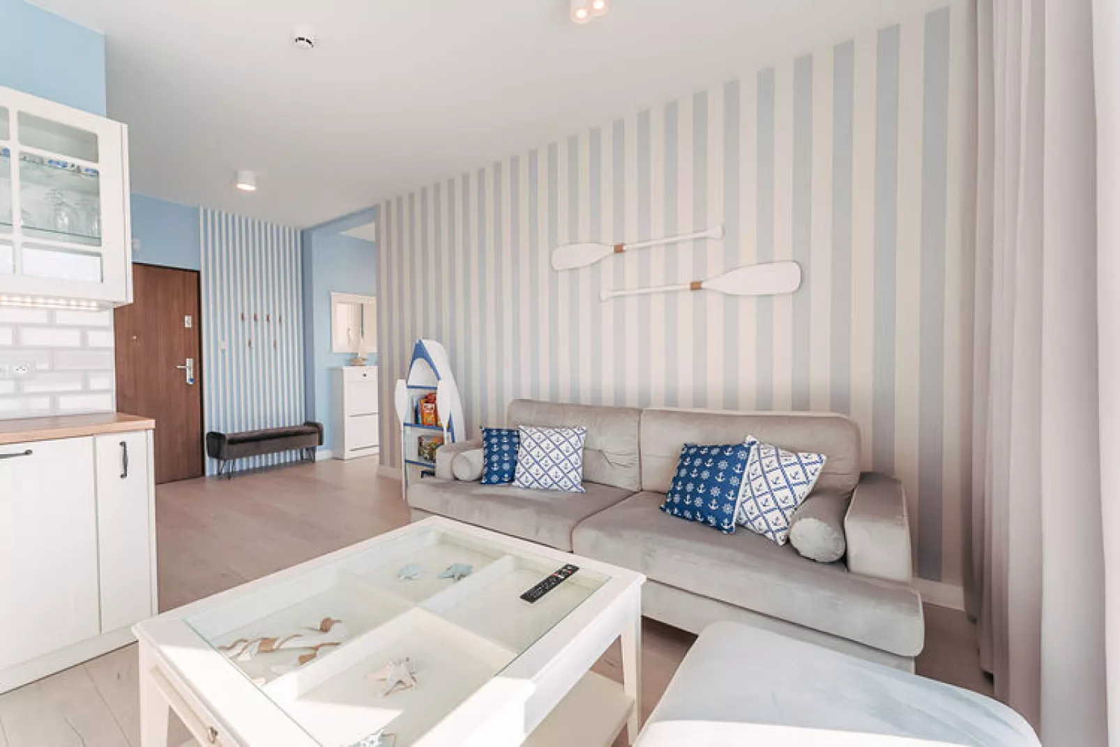 Apartamenty przy Nadmorskiej 104 42m2 Grzybowo-Woonkamer