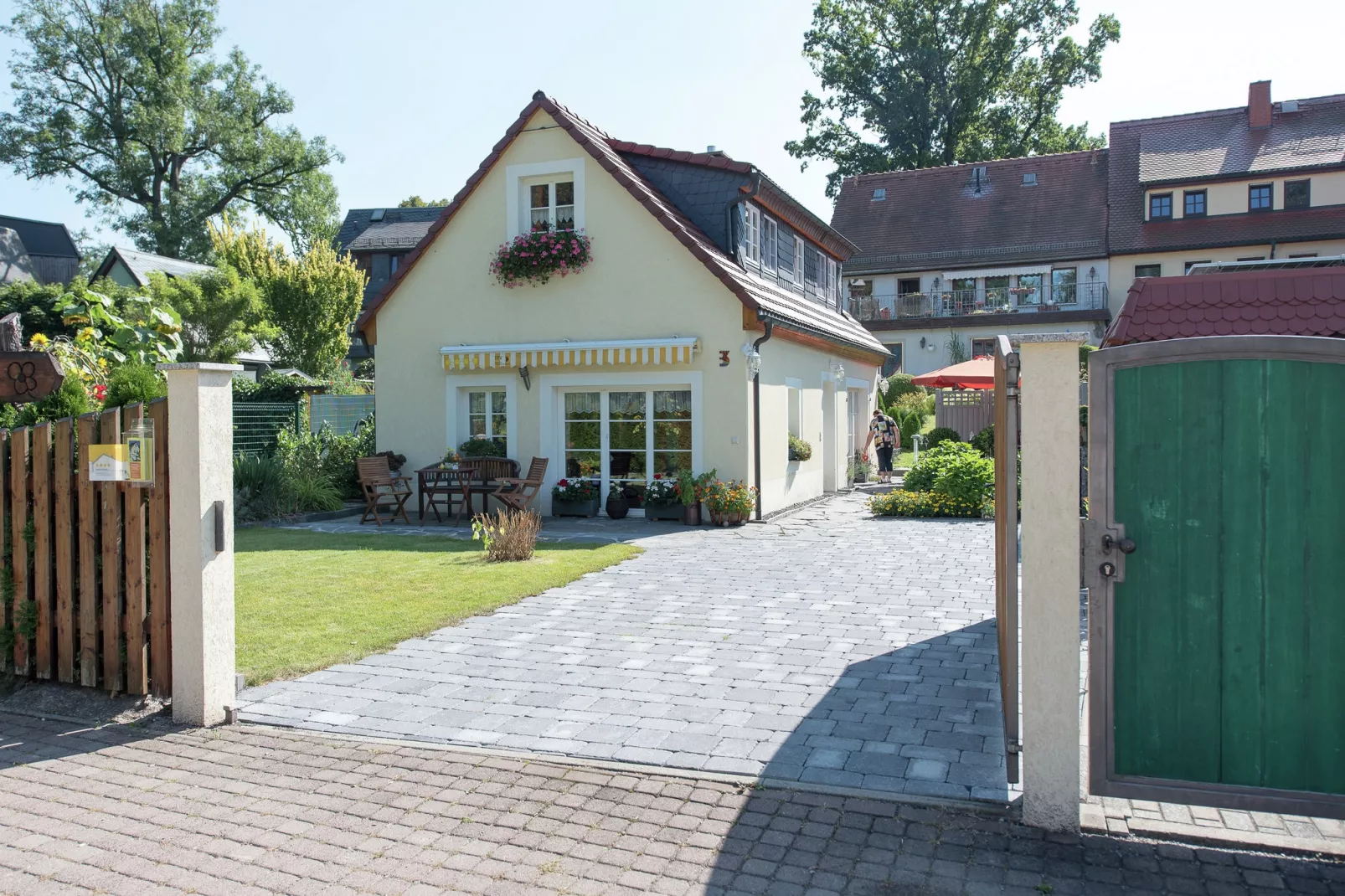 Ferienhaus Oederan-Tuinen zomer