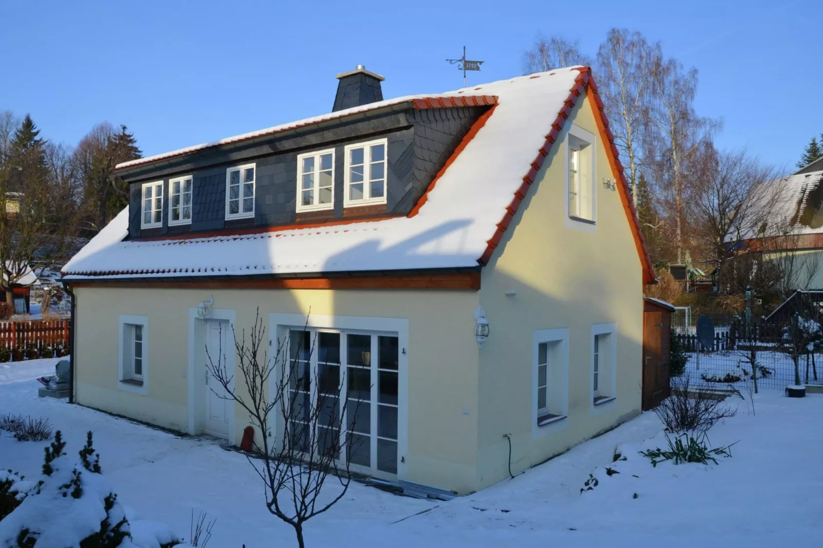 Ferienhaus Oederan-Exterieur winter