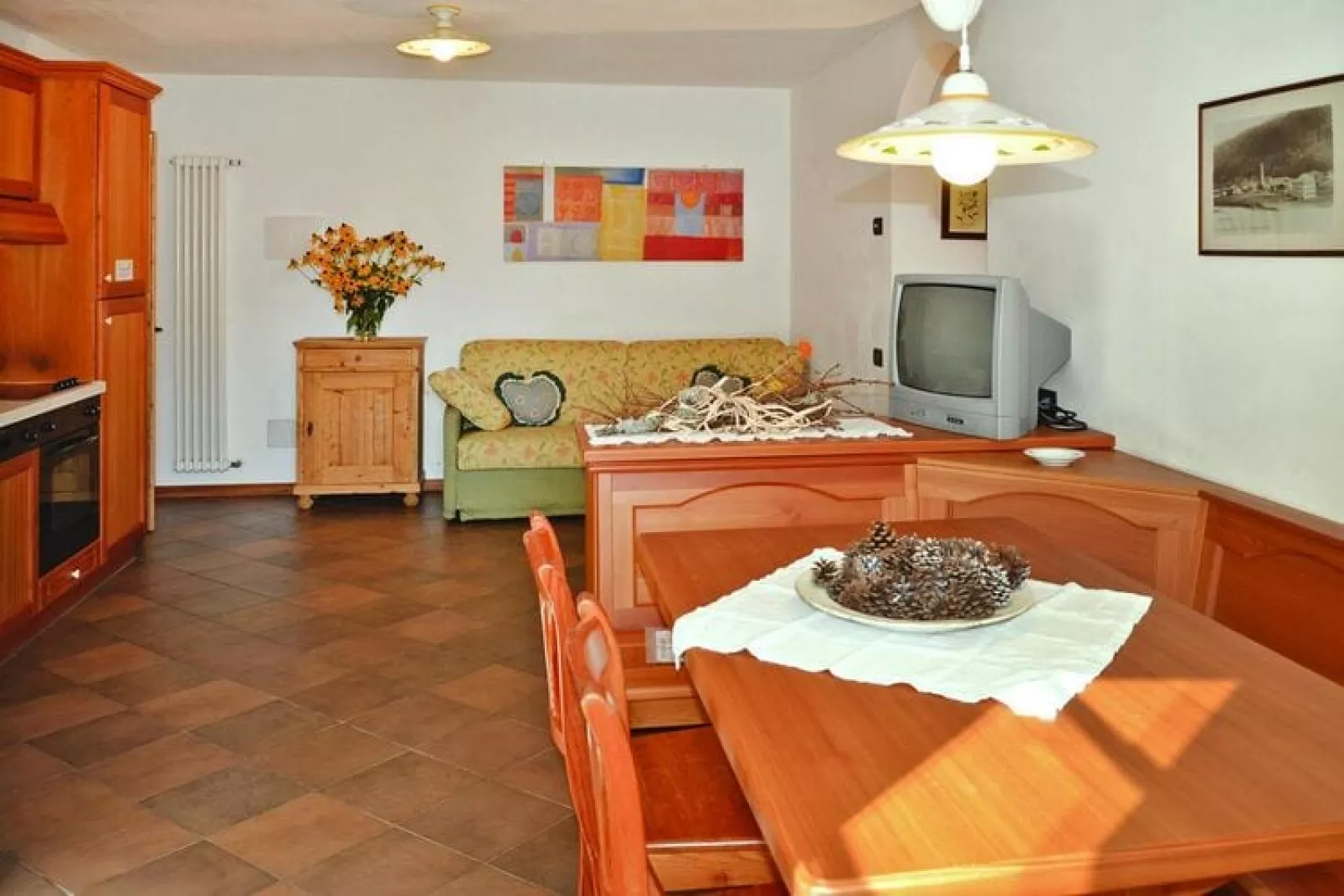 Apartments Ca'della Margherite, Pellizzano-2-Raum/40qm-Woonkamer