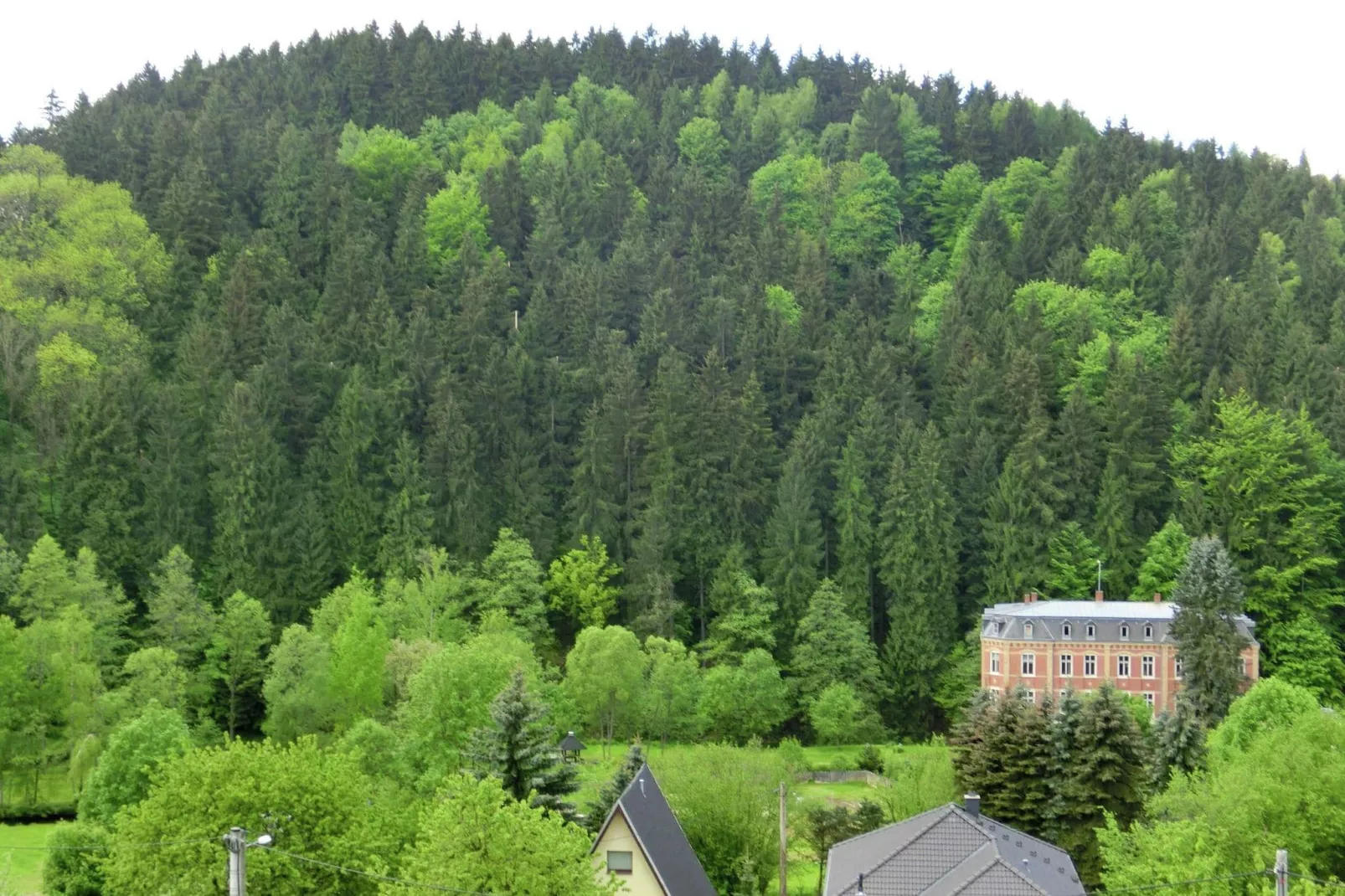 Villa im Erzgebirge-Uitzicht zomer