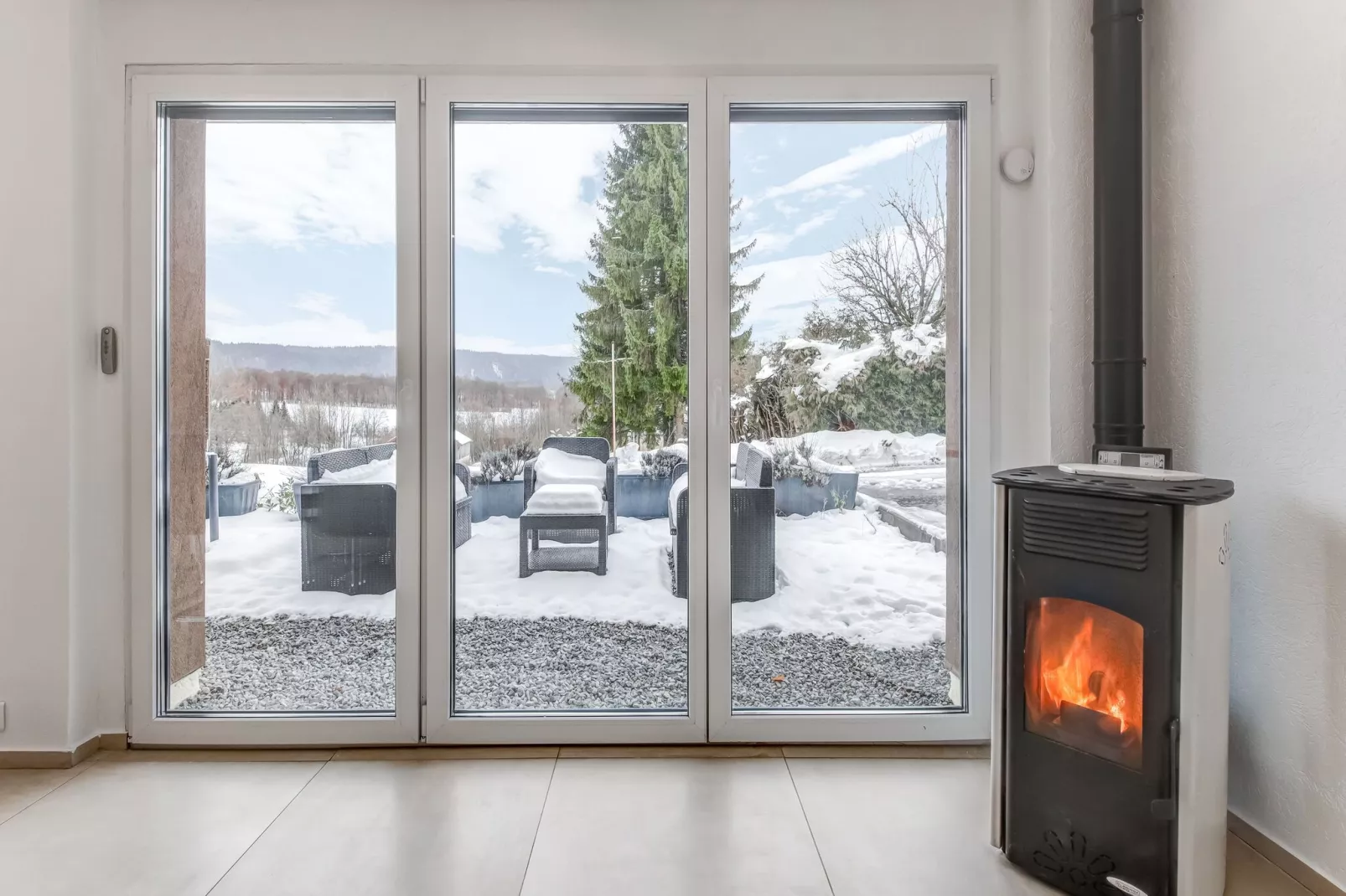GITE A LA MONTAGNE BUGNY - Uitzicht winter