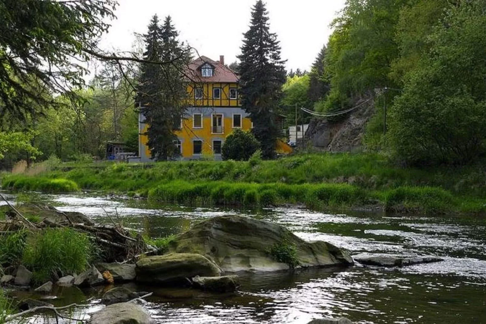 Villa Rotschönberg-Gebieden zomer 1km