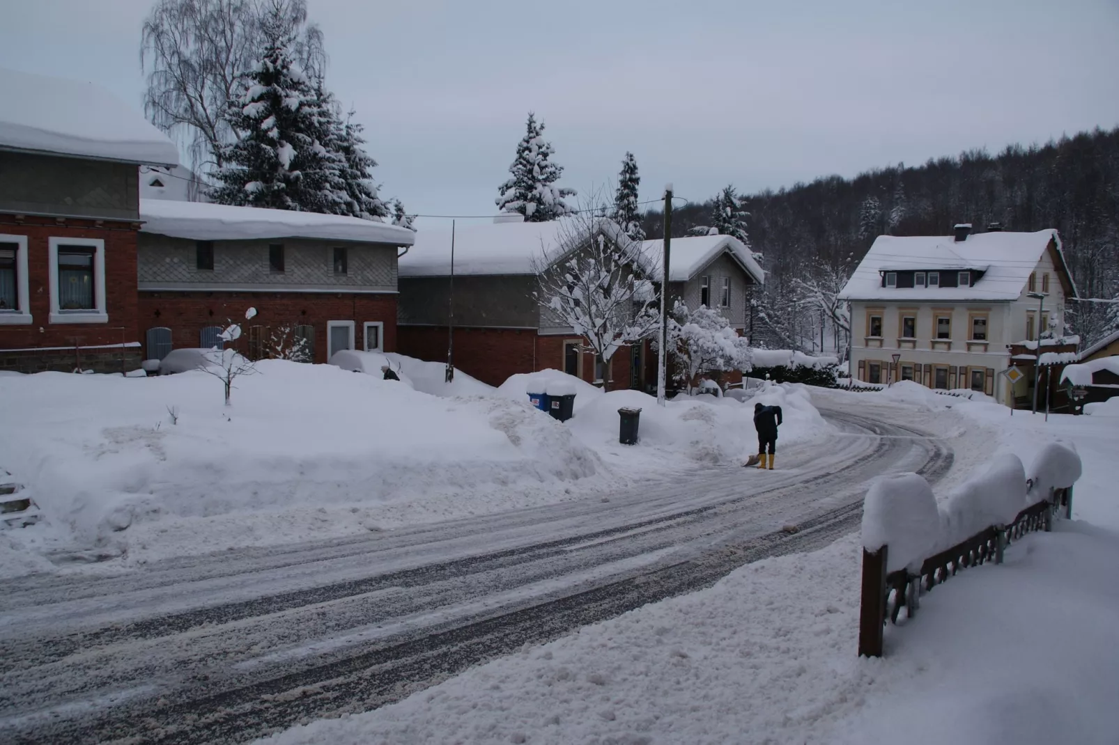 Ferienhaus Rechenberg Bienemuhle-Gebied winter 1km
