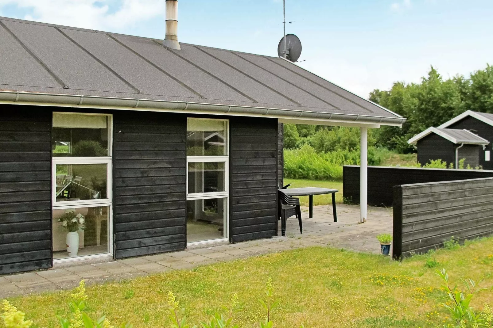 Fijn vakantiehuis in Jutland met bubbelbad-Buitenlucht