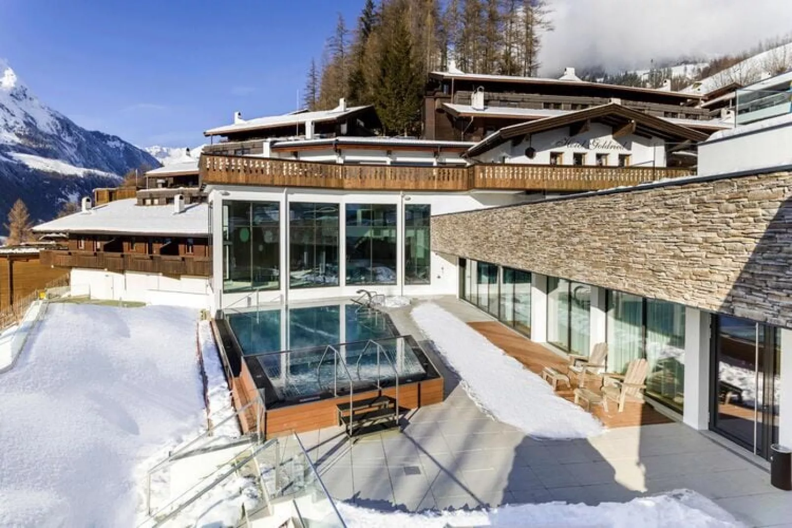 Apart Hotel Goldried - 8 Personen-Exterieur winter