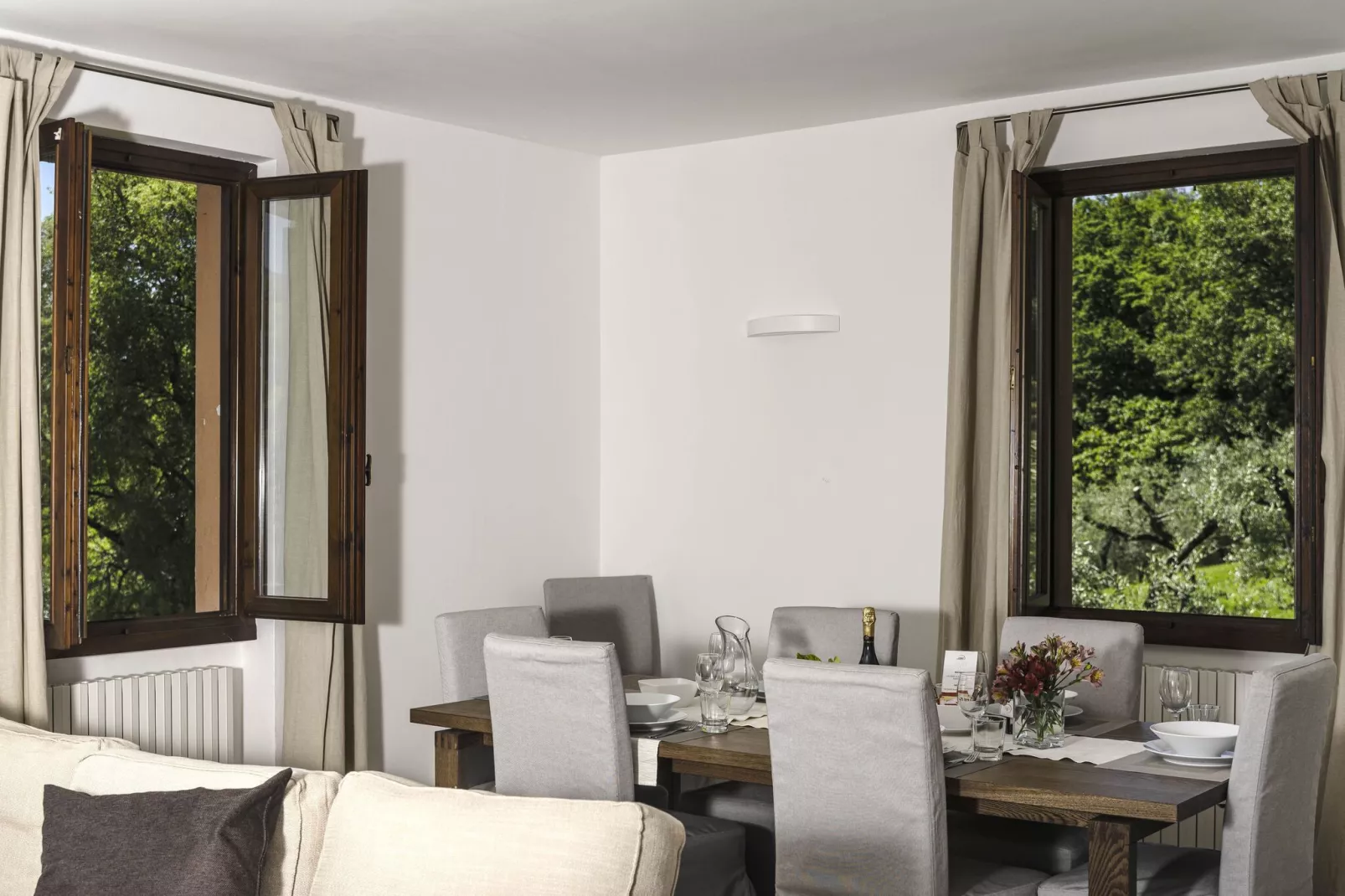 Apartment Limone Residence Nautic Resort San Carlo Gargnano-Quadrilo 110qm-Woonkamer