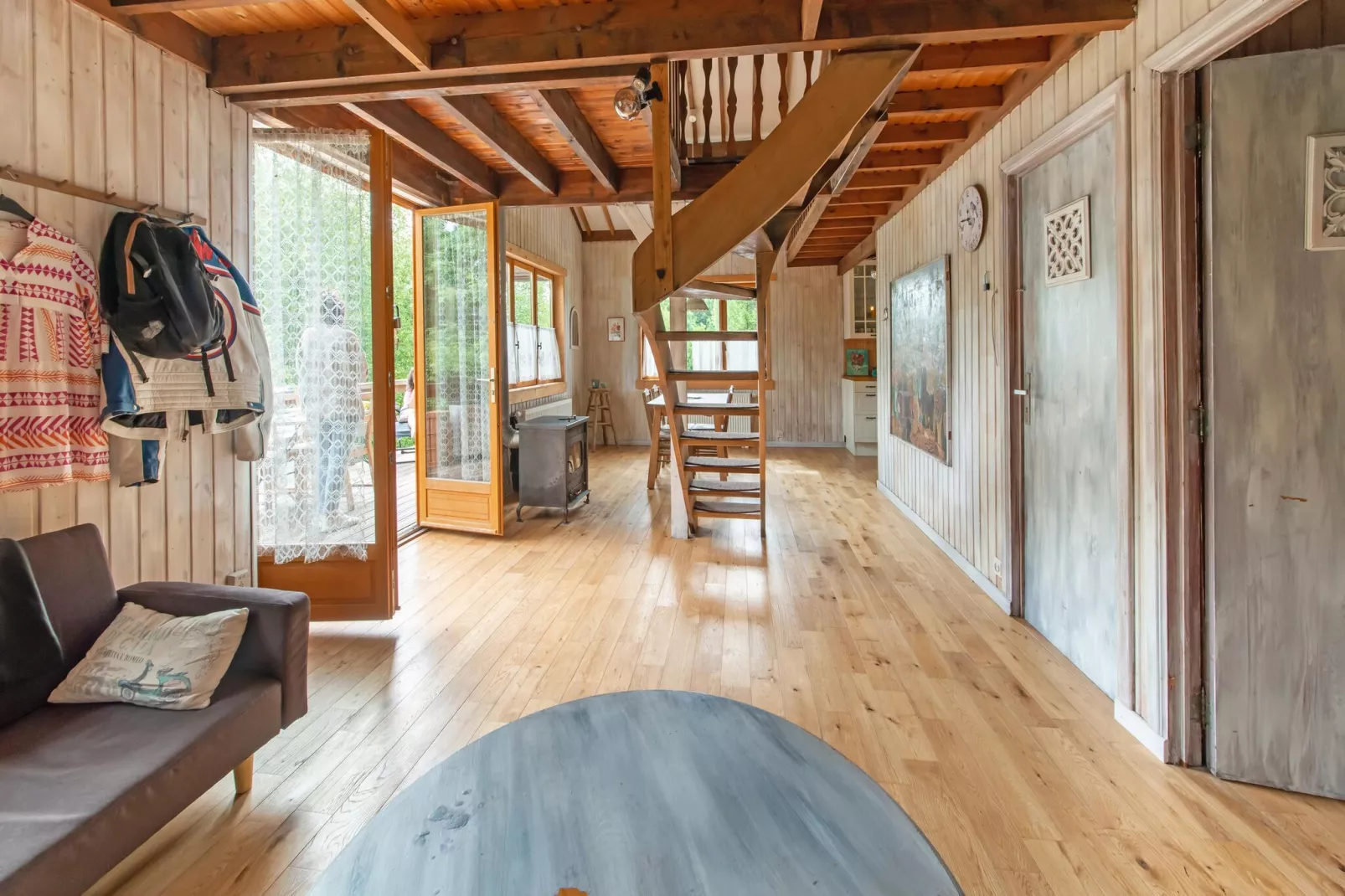 Charmante habitation pour 8 Adultes-Woonkamer