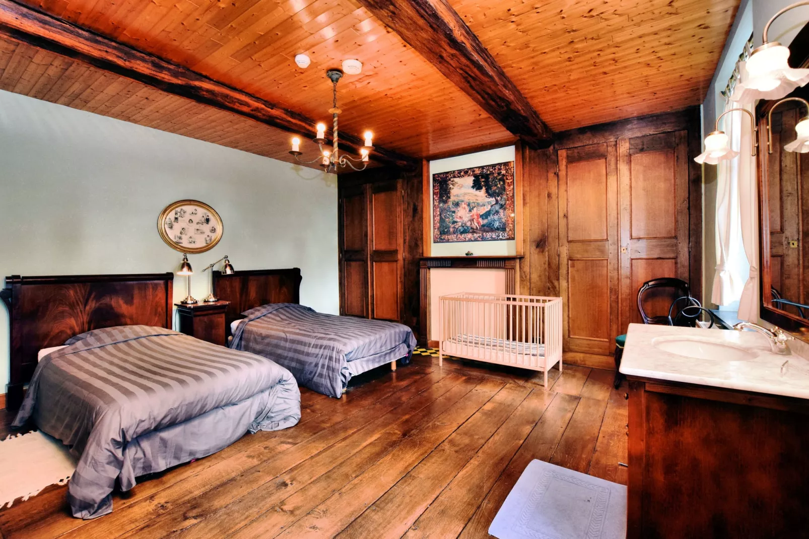 Chateau-ferme Delhaise-Slaapkamer