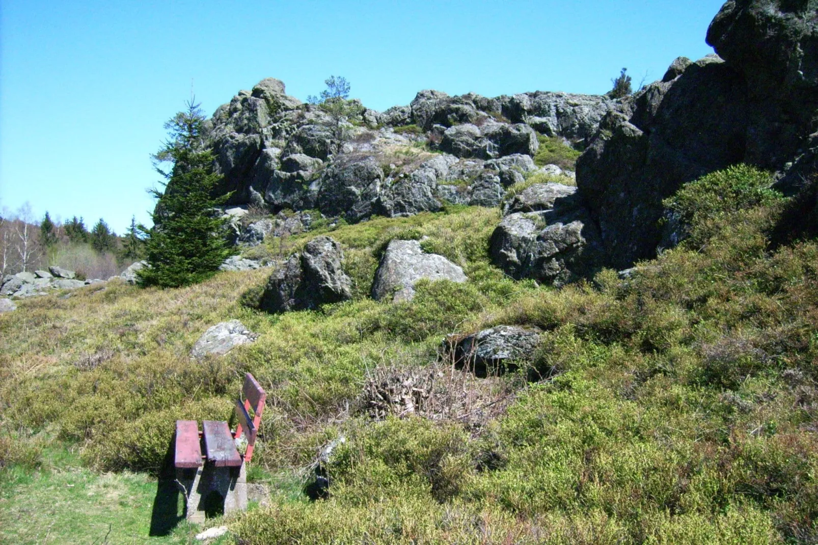 Am Hochfels-Gebieden zomer 5km